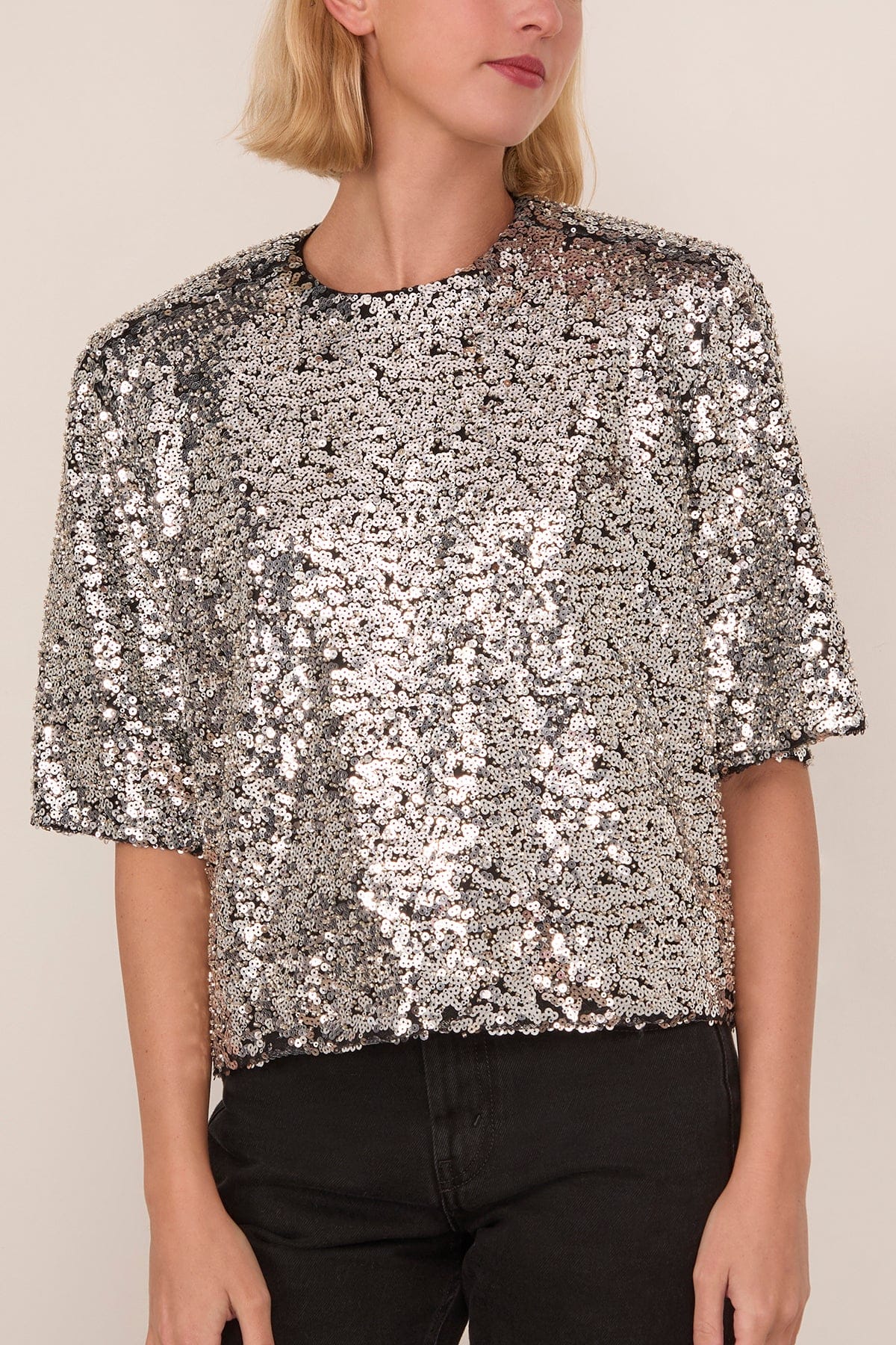 Helga Top in Silver - Image 3