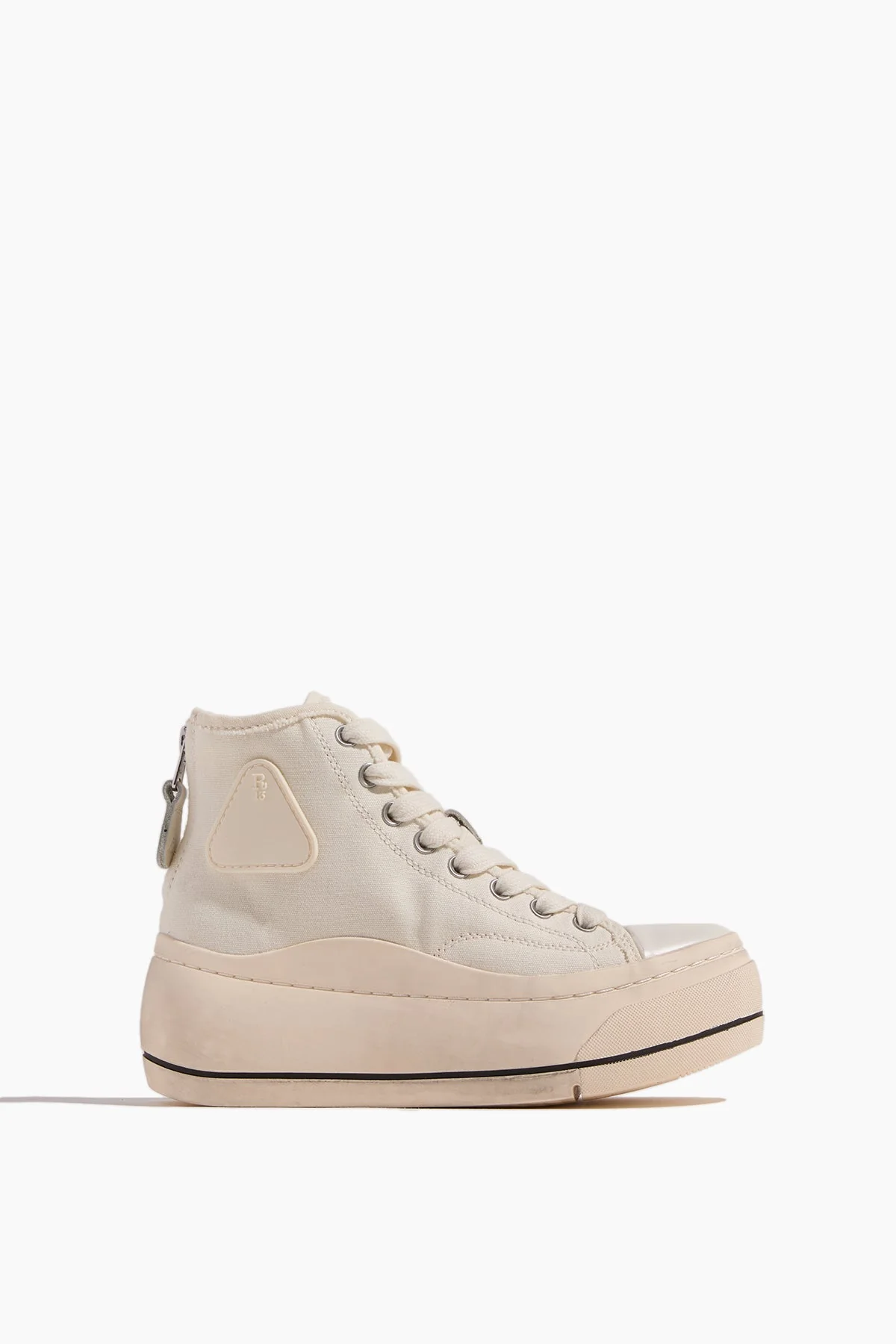 High Top Sneaker in Ecru