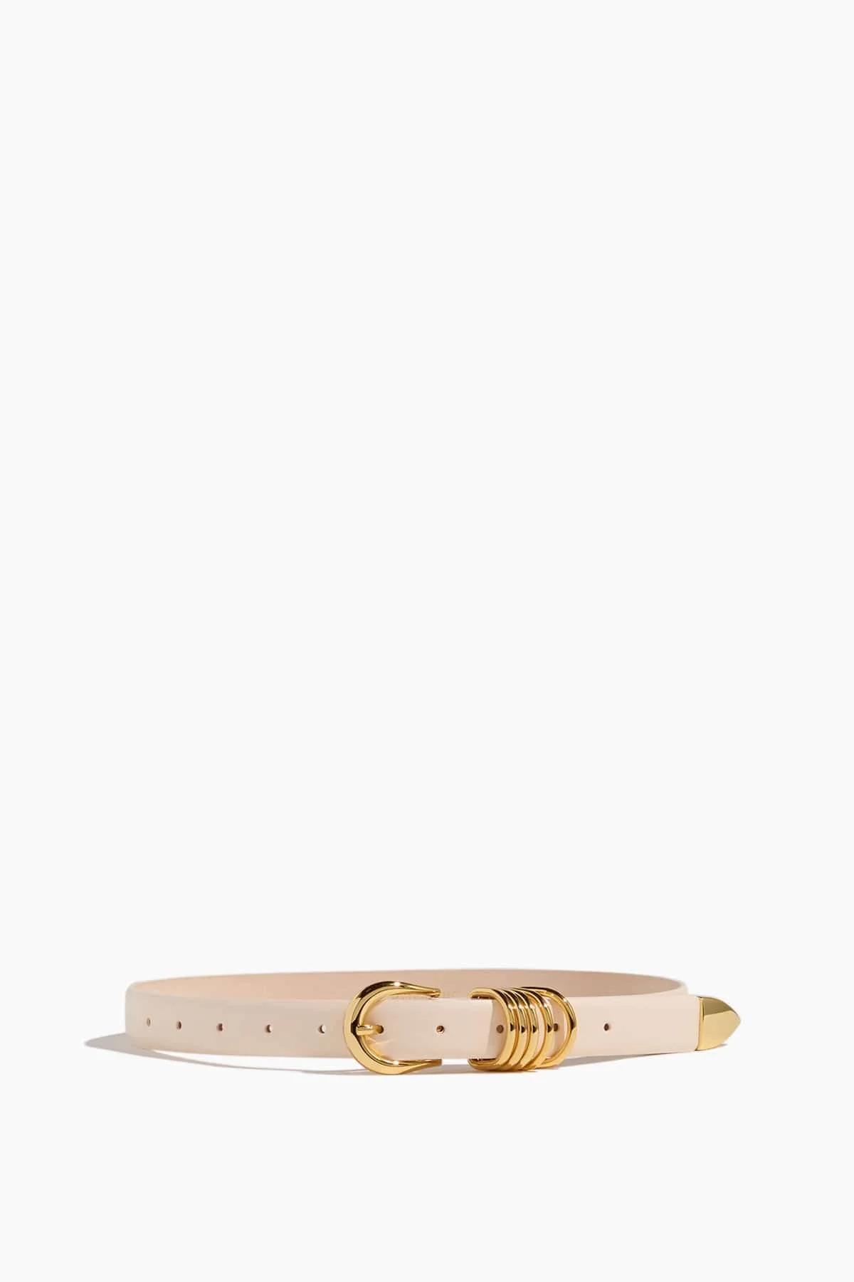 Hollyhock Belt in Ivory/Gold