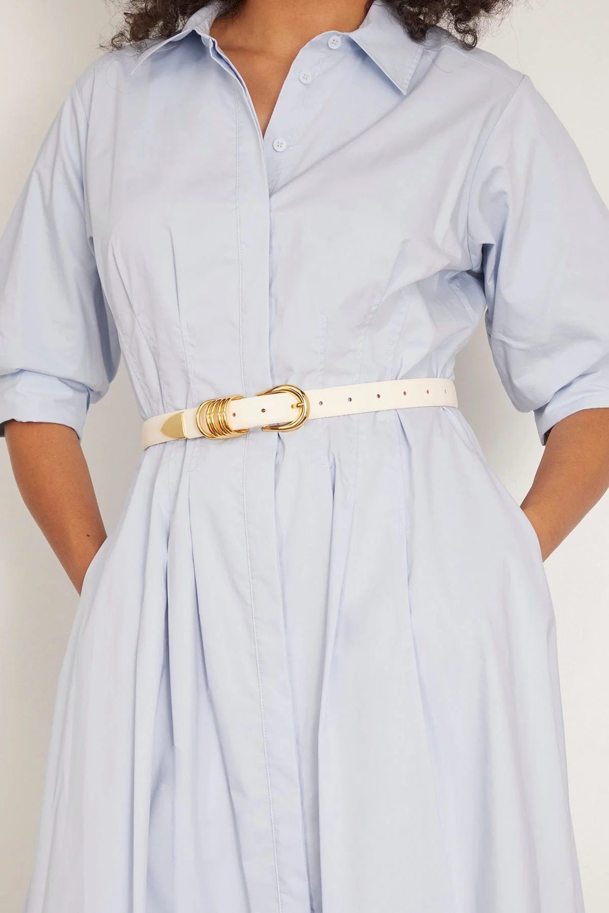 Hollyhock Belt in Ivory/Gold - Image 2