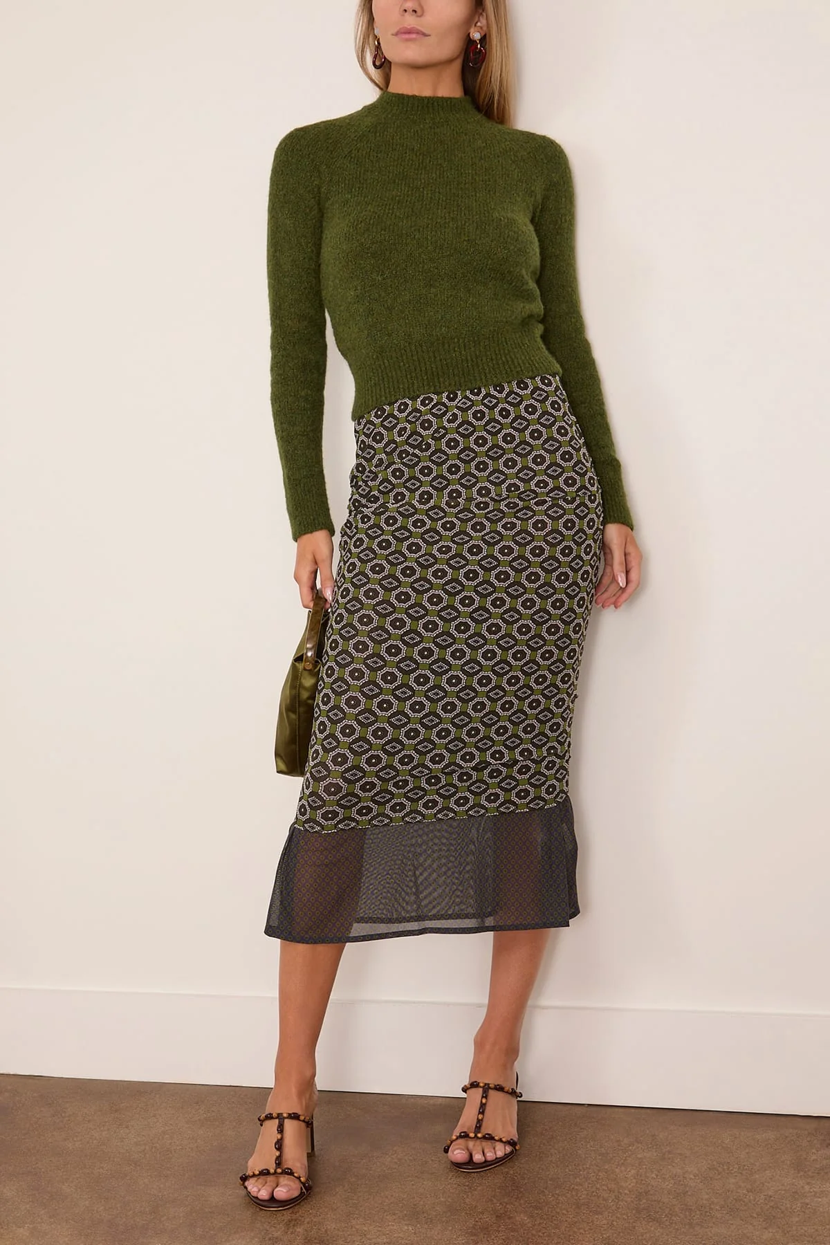 Homoa Skirt in Green - Image 2