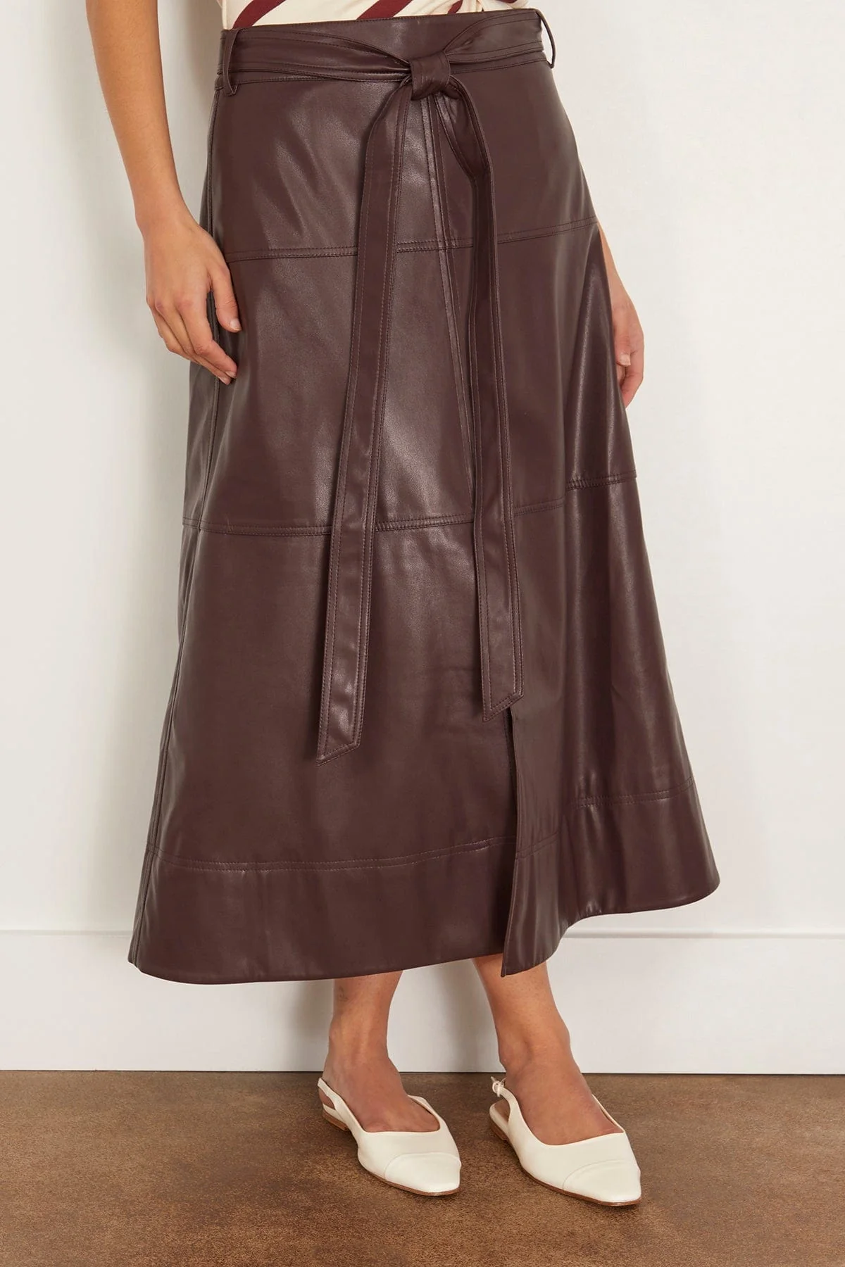 Hudley Skirt in Oxblood - Image 3