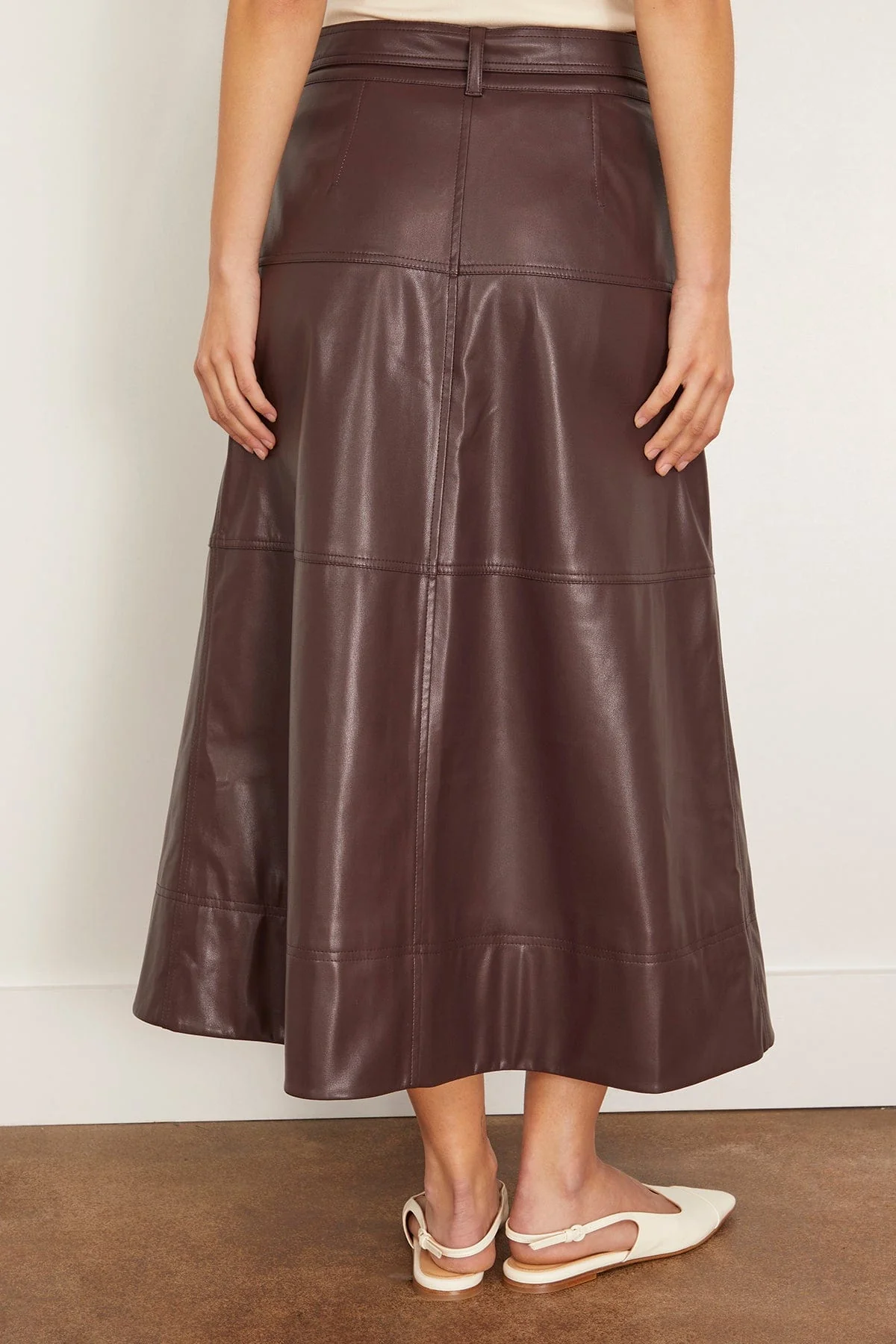 Hudley Skirt in Oxblood - Image 4