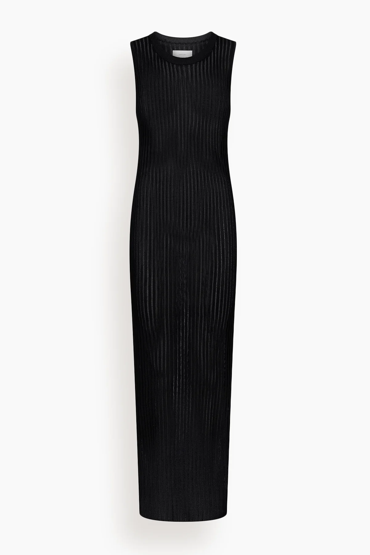 Icaria Loose Fit Midi Dress in Black