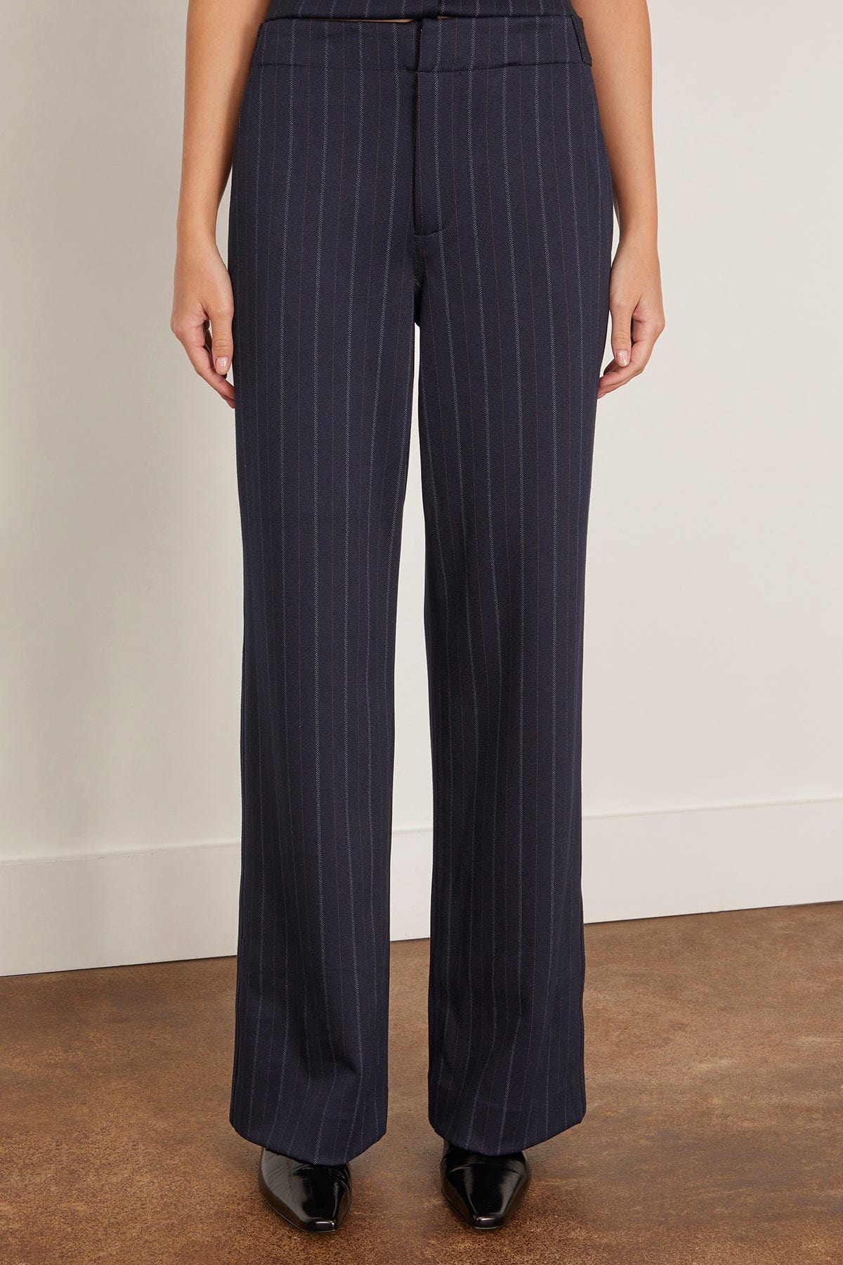 Irina Ponte Tailored Pant in Navy Multi - Image 3