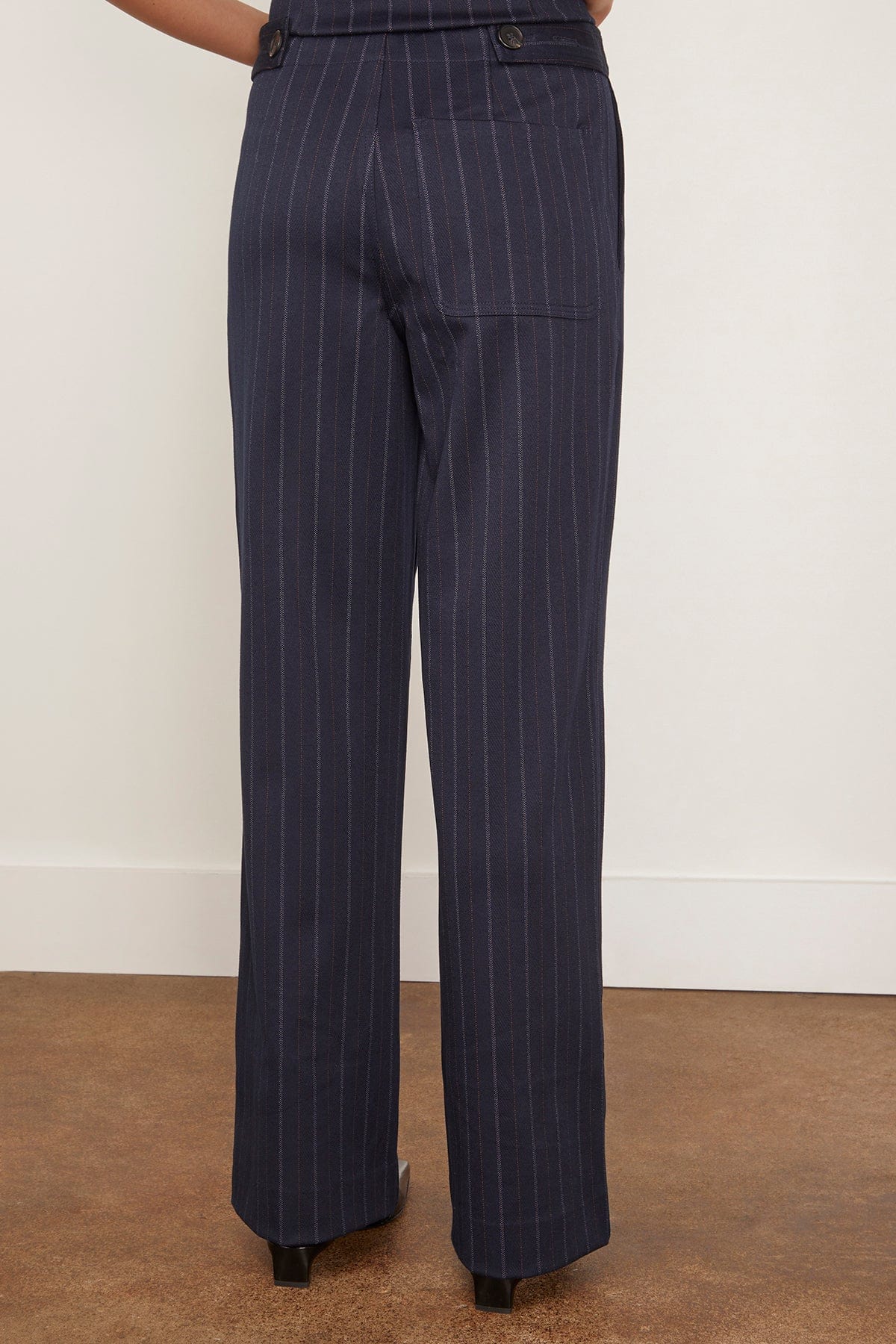 Irina Ponte Tailored Pant in Navy Multi - Image 4