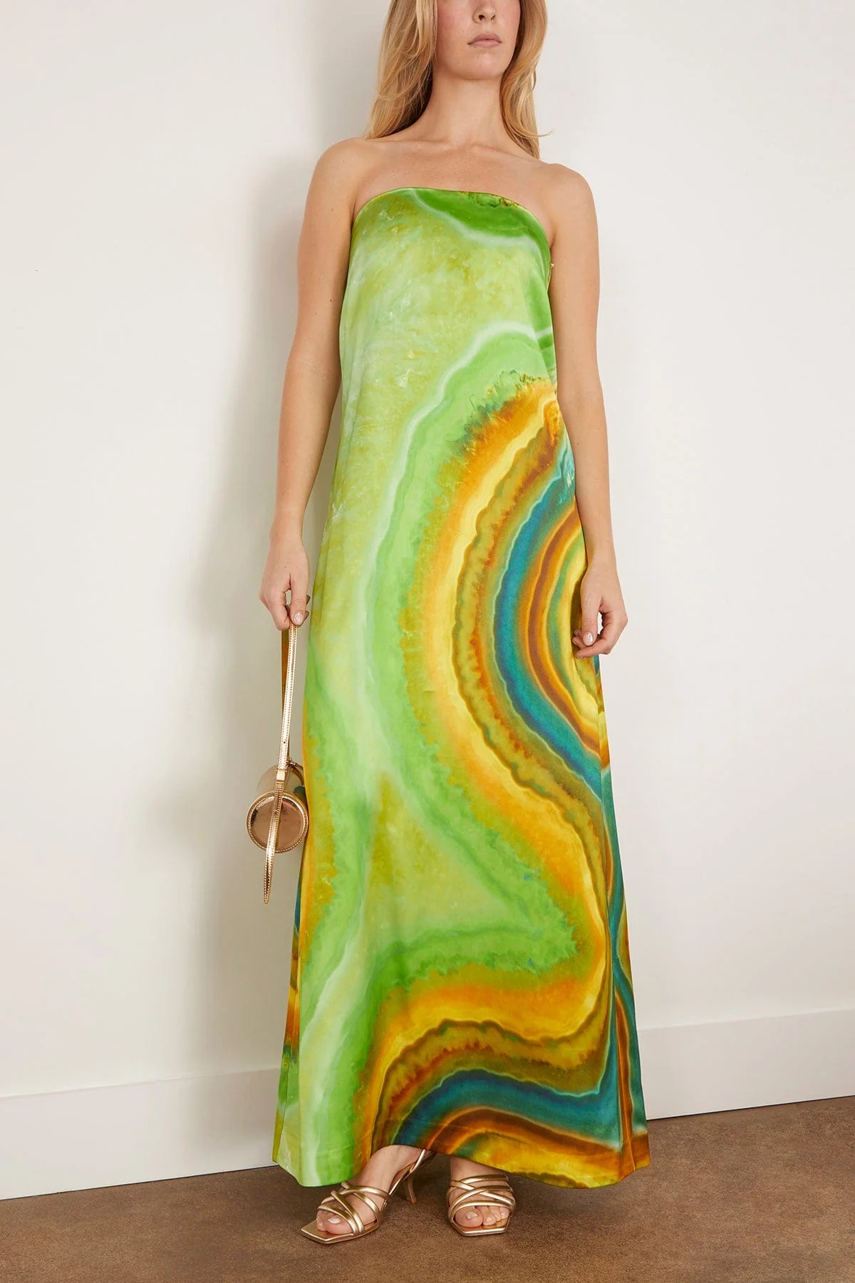 Iris Strapless Gown in Green (TS) - Image 2