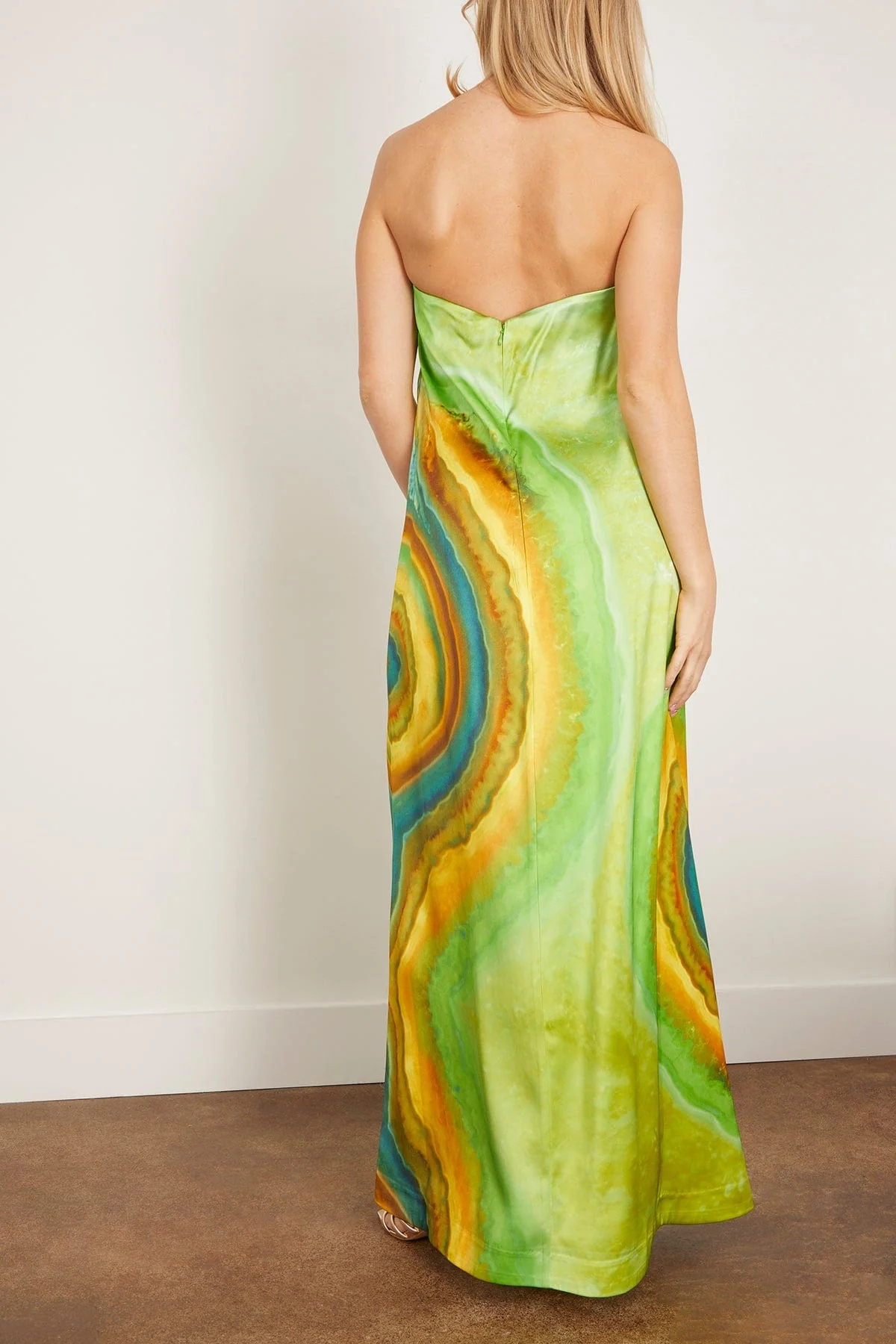 Iris Strapless Gown in Green (TS) - Image 4