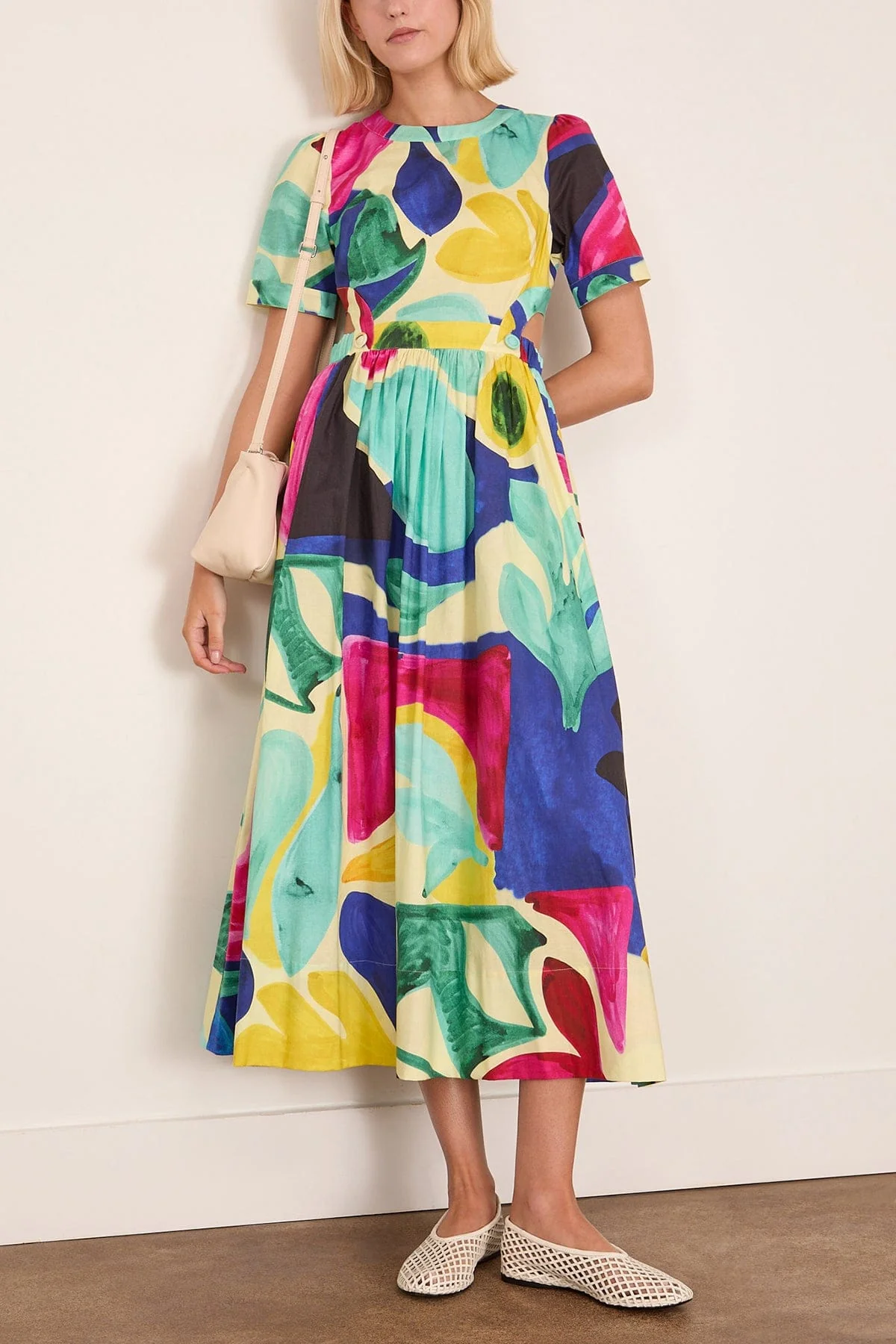 Jada Dress in Stroke of Spring - Image 2