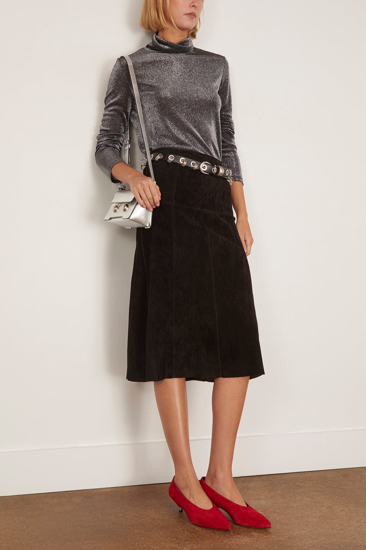Jadia Top in Gunmetal - Image 2