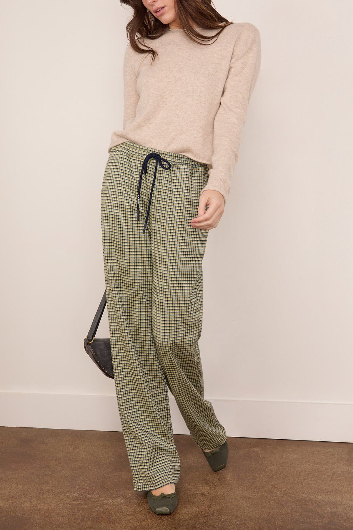 Jaquard Pants in Vanilla - Image 2