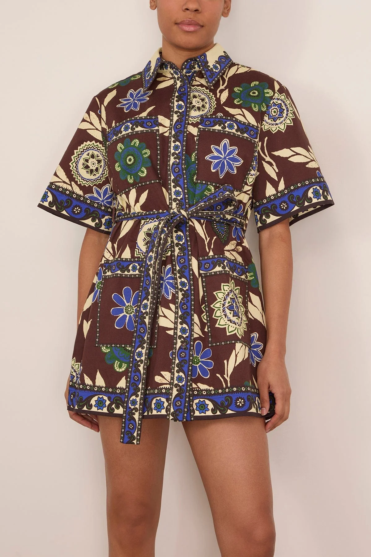 Jasper Mini Dress in Chocolate - Image 3