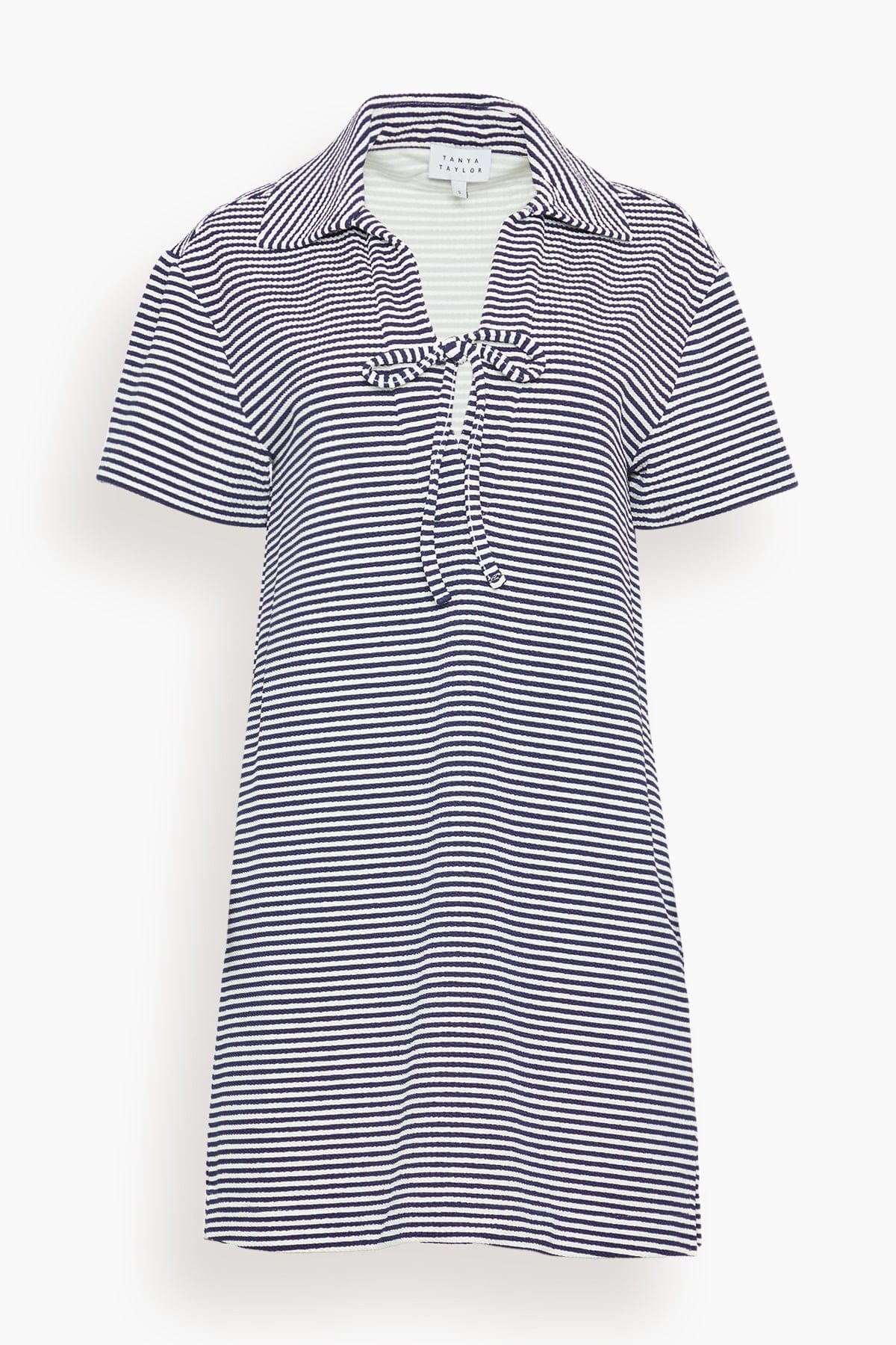 Joni Dress in Maritime Blue/Cream Multi