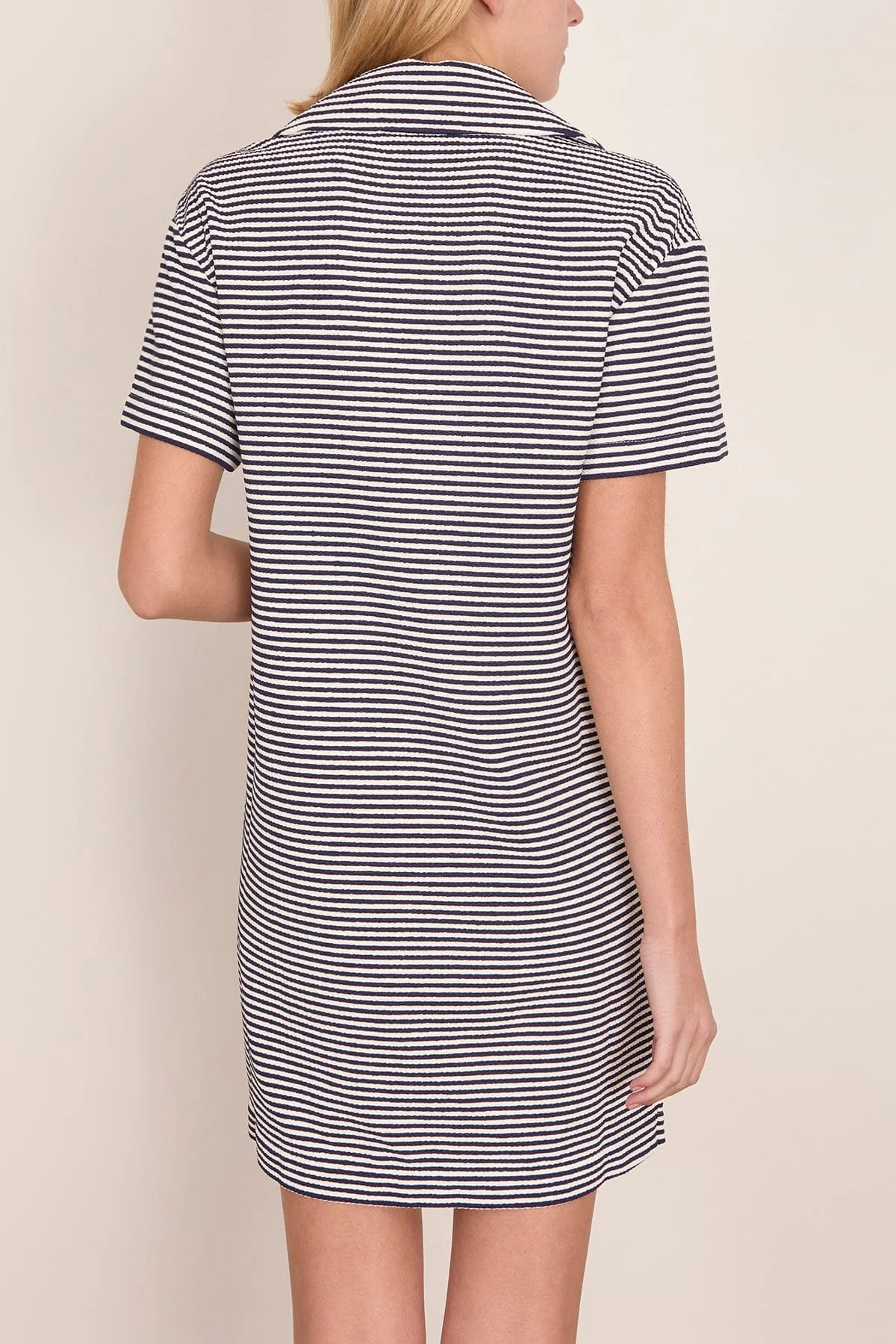 Joni Dress in Maritime Blue/Cream Multi - Image 4