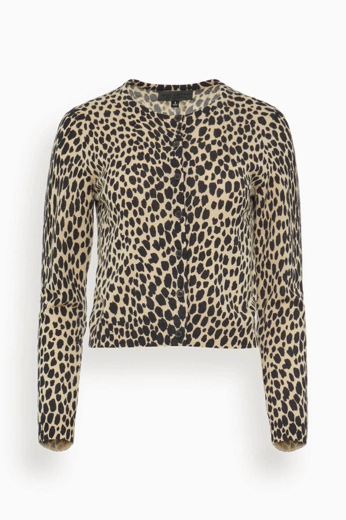Keelah Cardigan in Taupe/Black Cheetah
