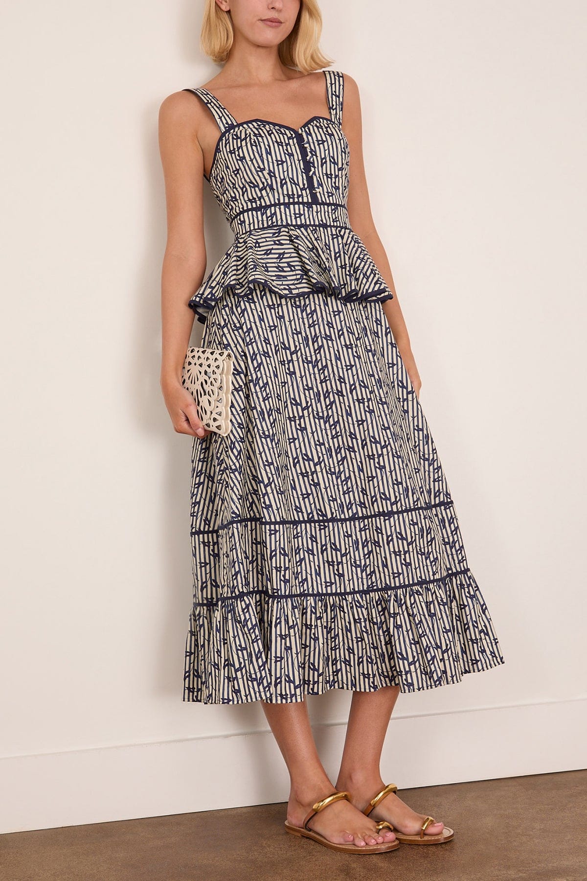 Lacey Dress in Vine Stripe - Image 2
