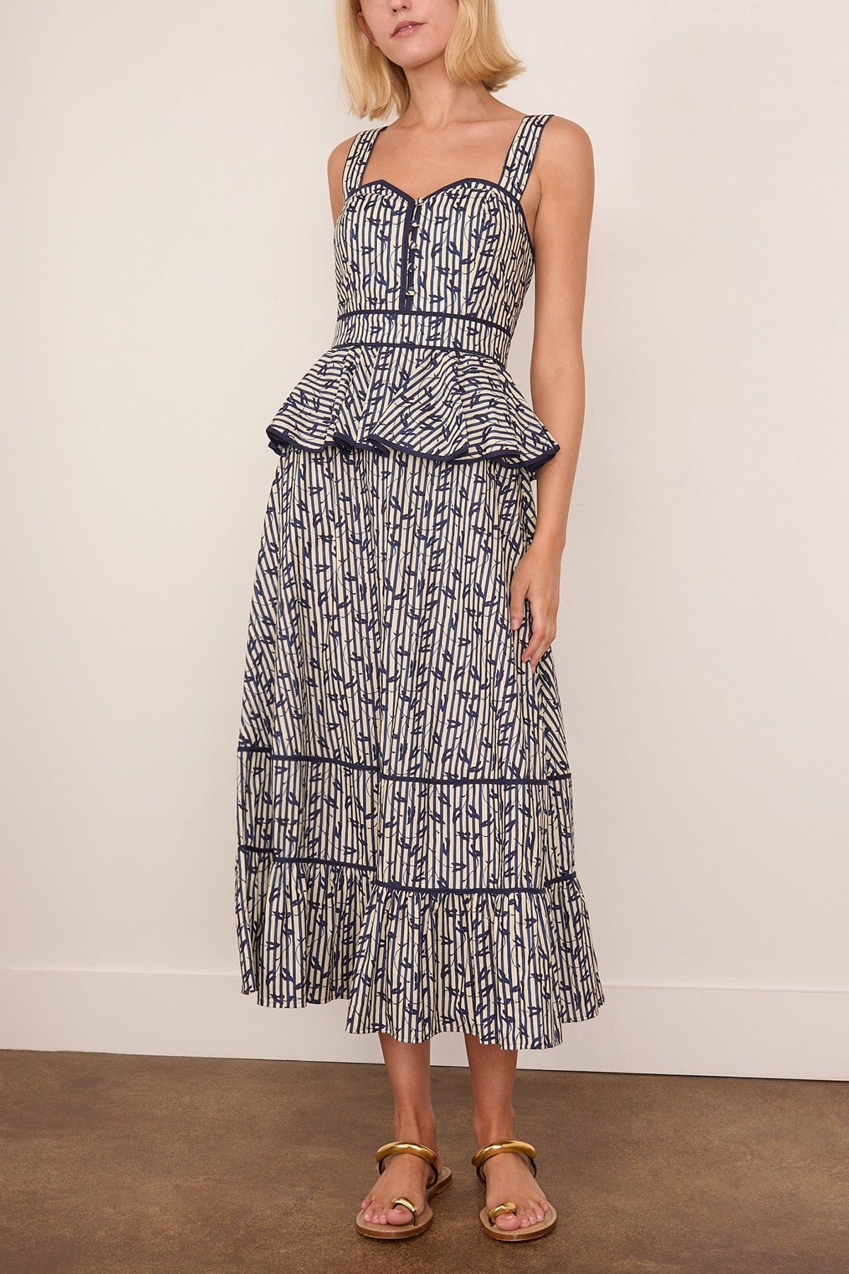 Lacey Dress in Vine Stripe - Image 3