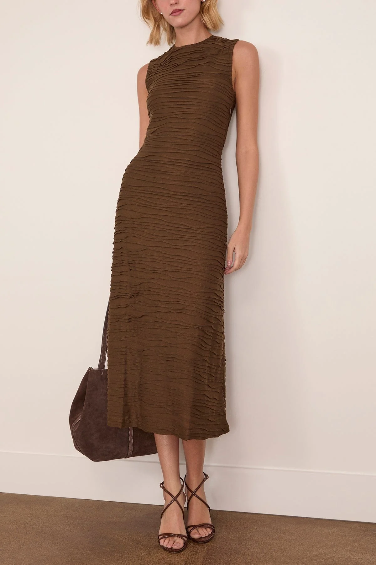 Laura Dress in Wood - Image 2