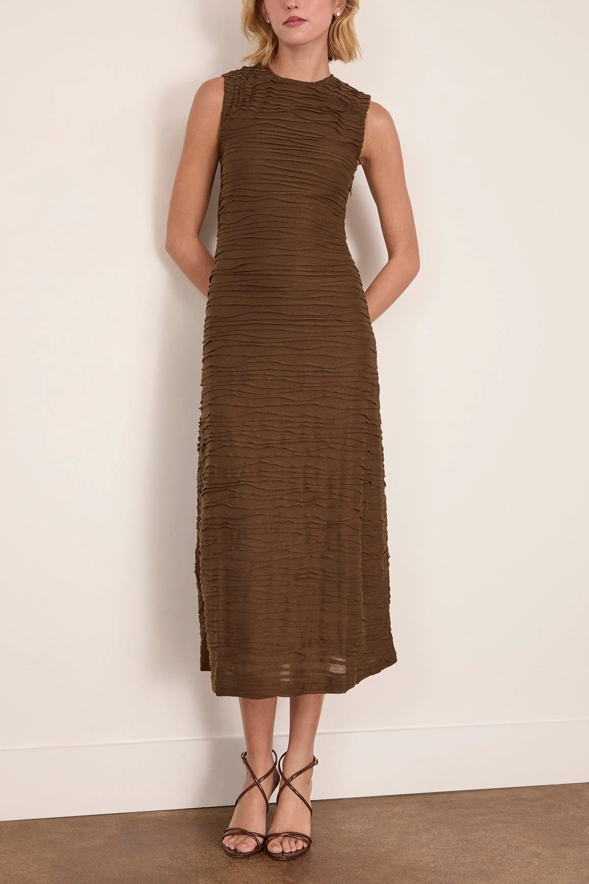 Laura Dress in Wood - Image 3