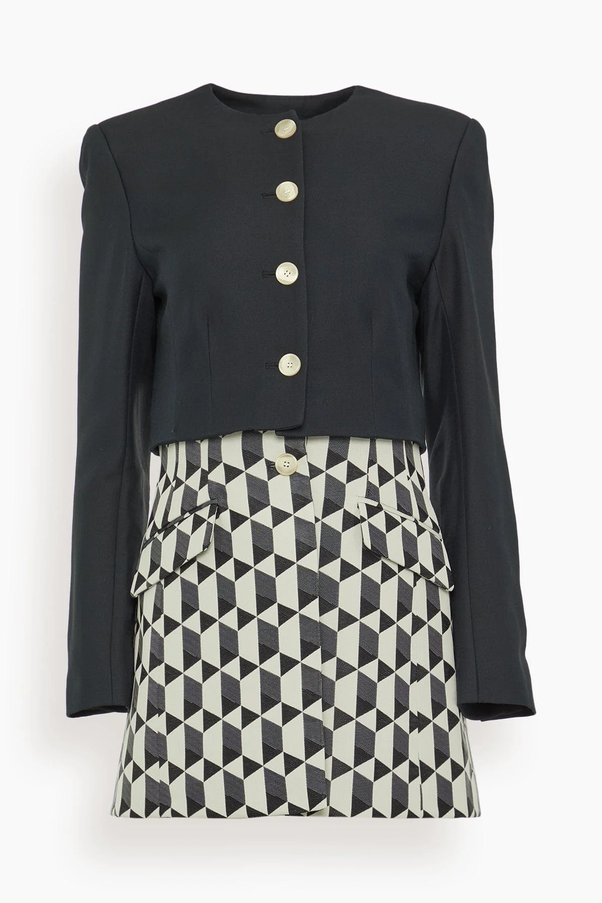 Laurel Blazer in Ecru Multi