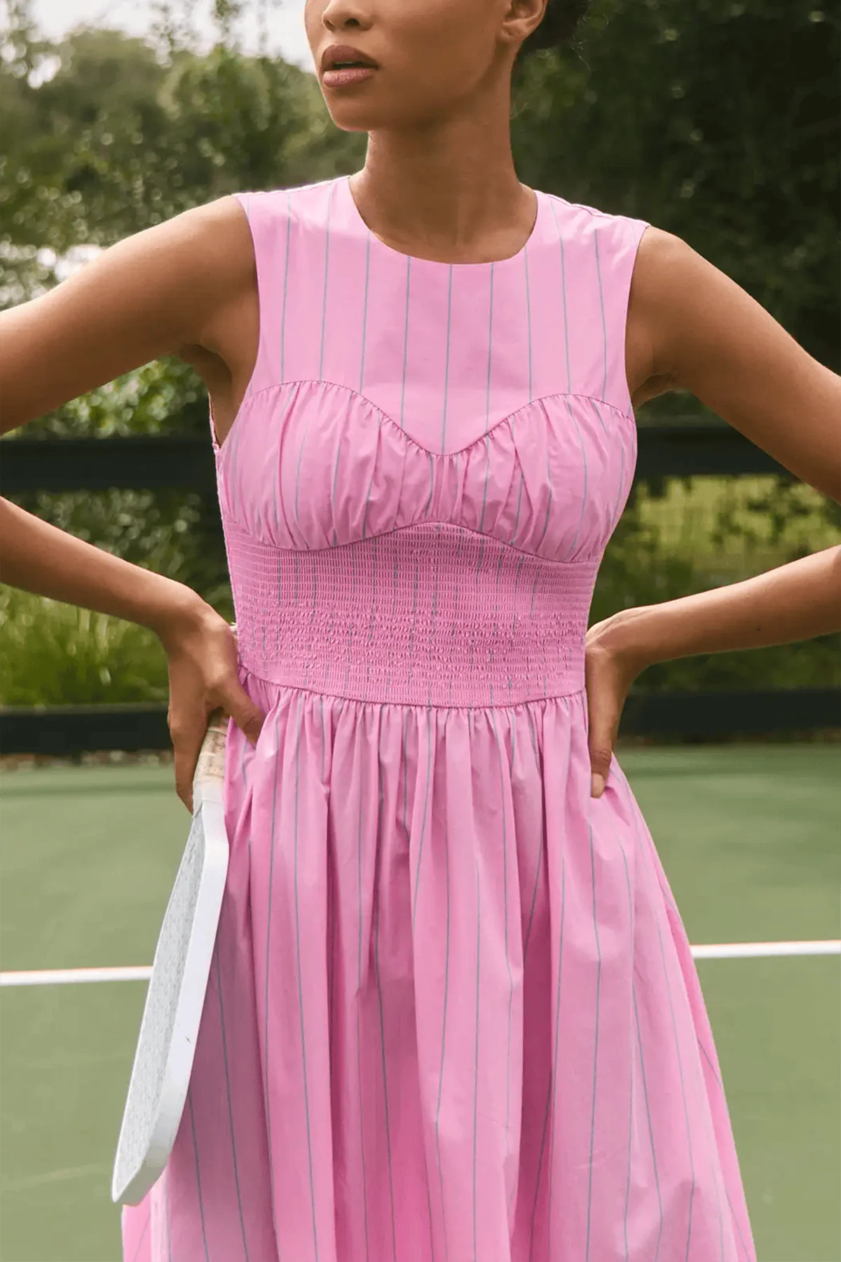 Lauren Dress in Watermelon Stripe - Image 3