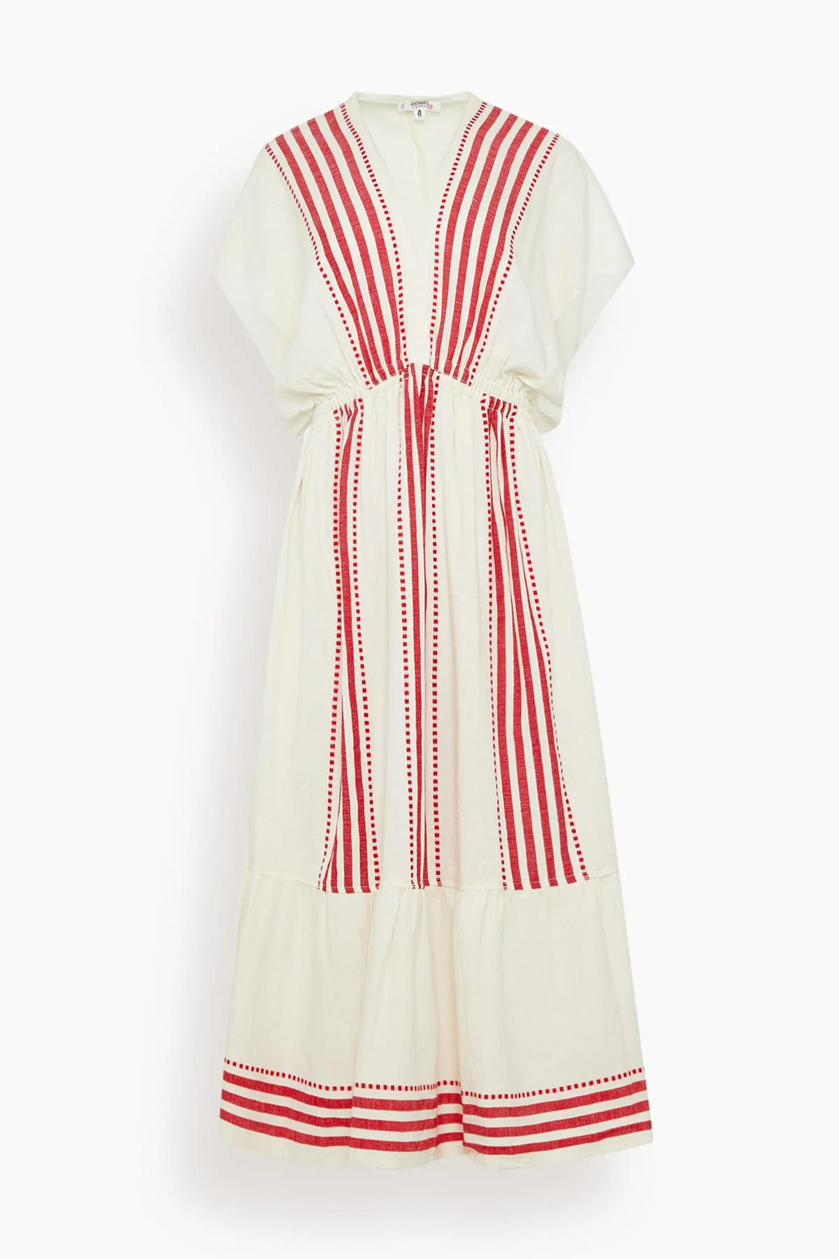Leila Plunge Dress in Eshe Red