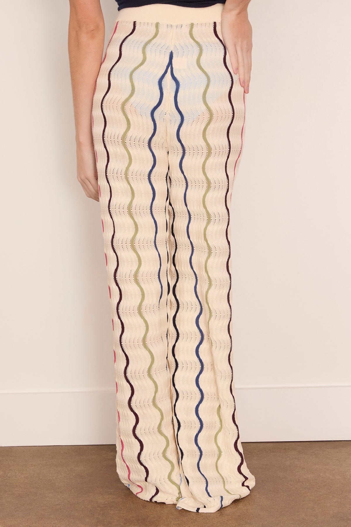 Lesley Knit Pant in Cream Multi - Image 4