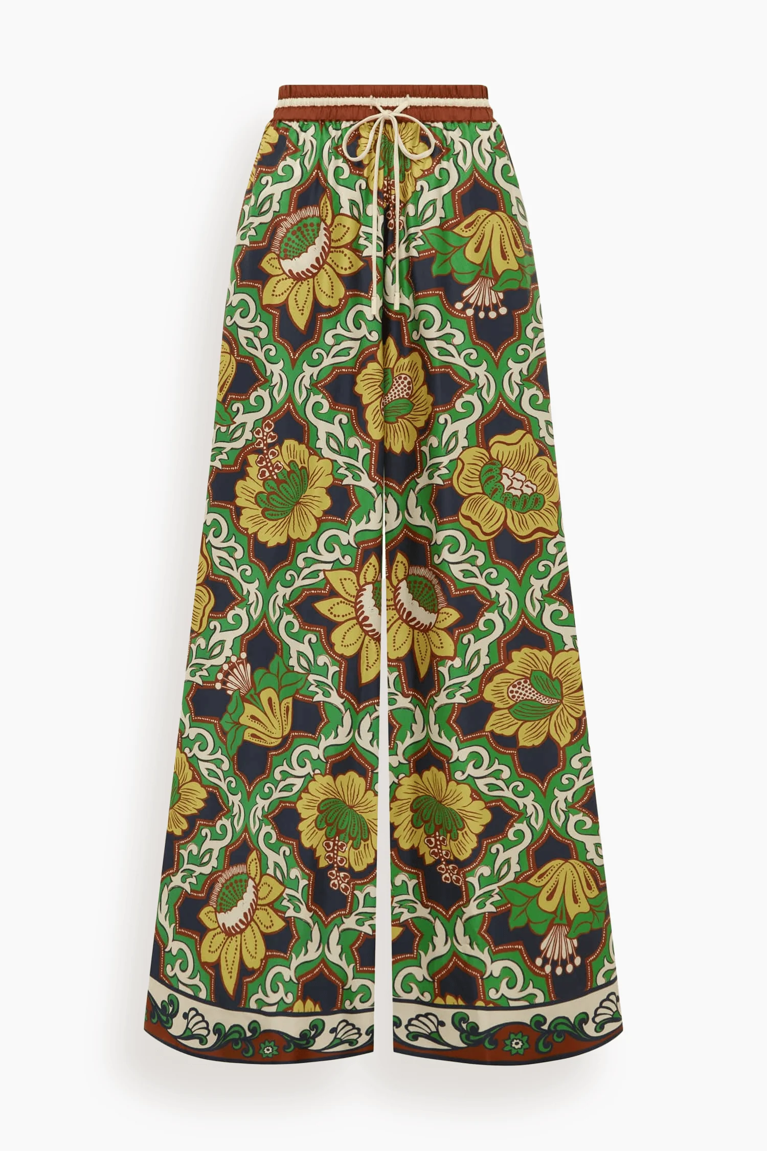 Liana Silk Palazzo Pant in Multi