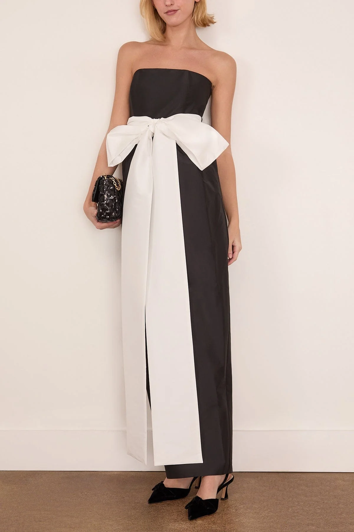 Lina Dress in Black/White - Image 2