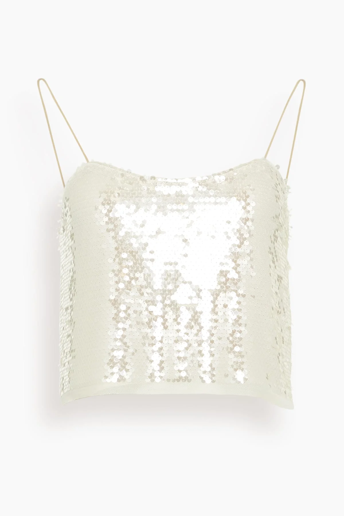 Liquid Sequins Top in Crystal