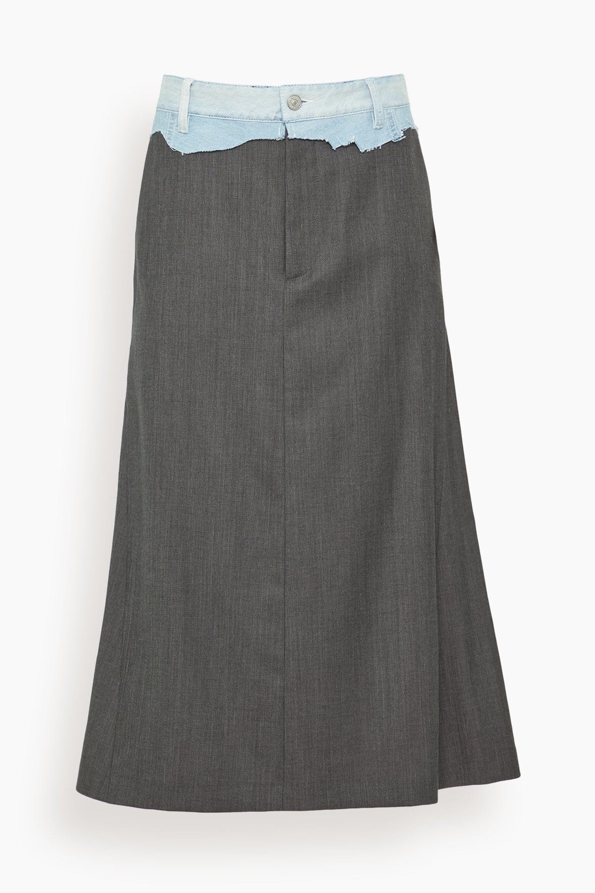 Long Skirt in Dune/Light Blue