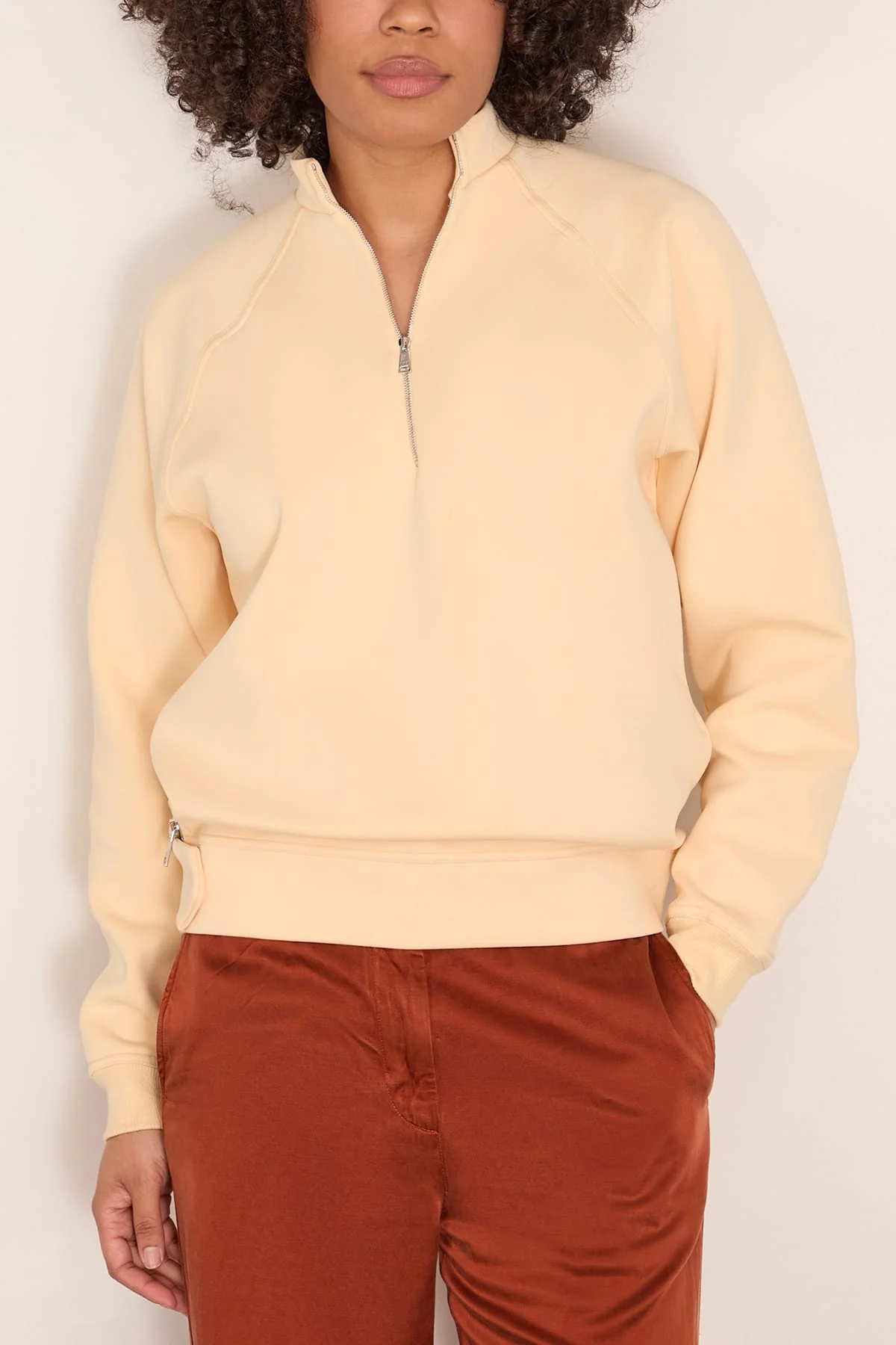 Long Sleeve Sweater in Straw - Image 3