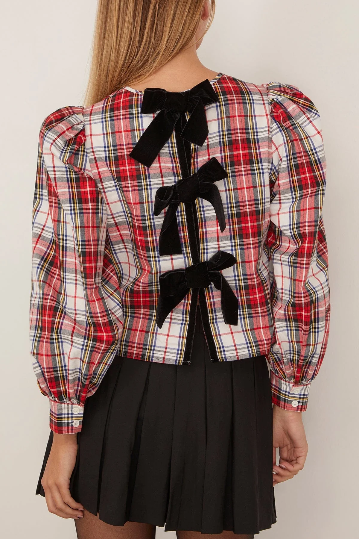 Lottie Top in Carlyle Plaid - Image 4