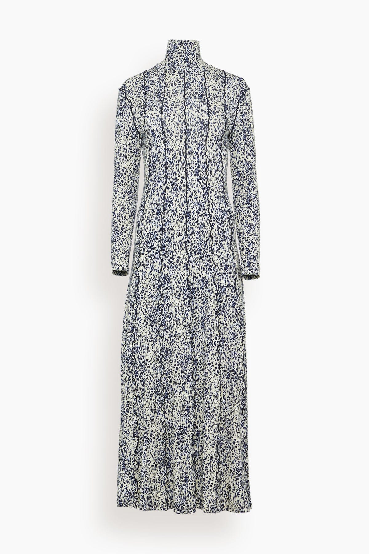 Mabel Dress in Cheetah Jersey Cream Multi