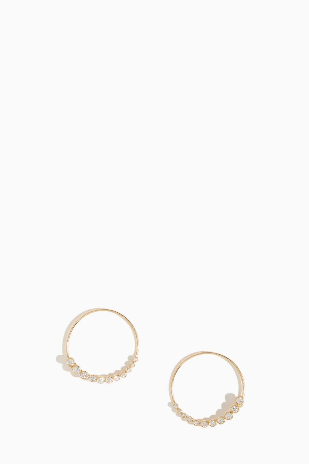 Magic Power Threader Hoop Earrings in 14k Yellow Gold