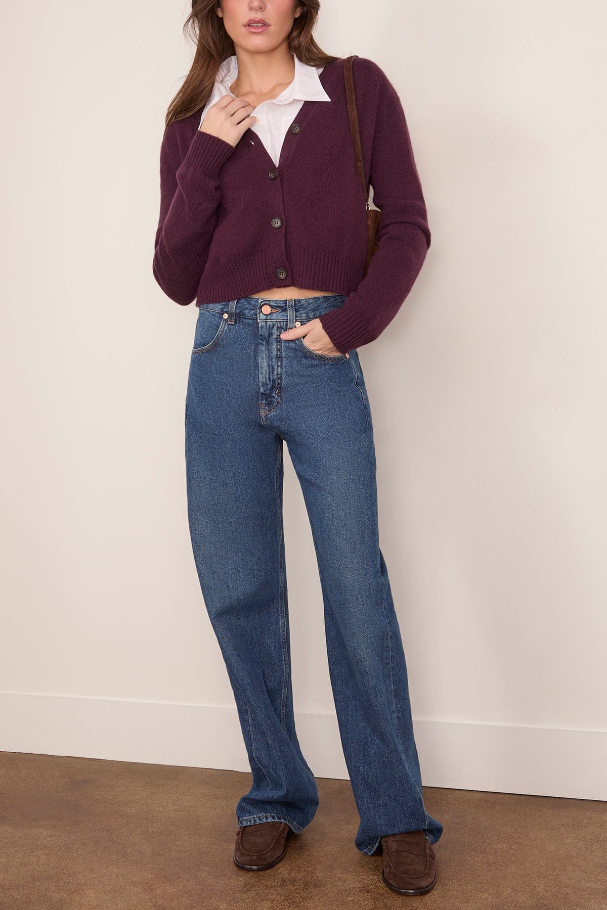 Marion Cardigan in Mahogany - Image 2