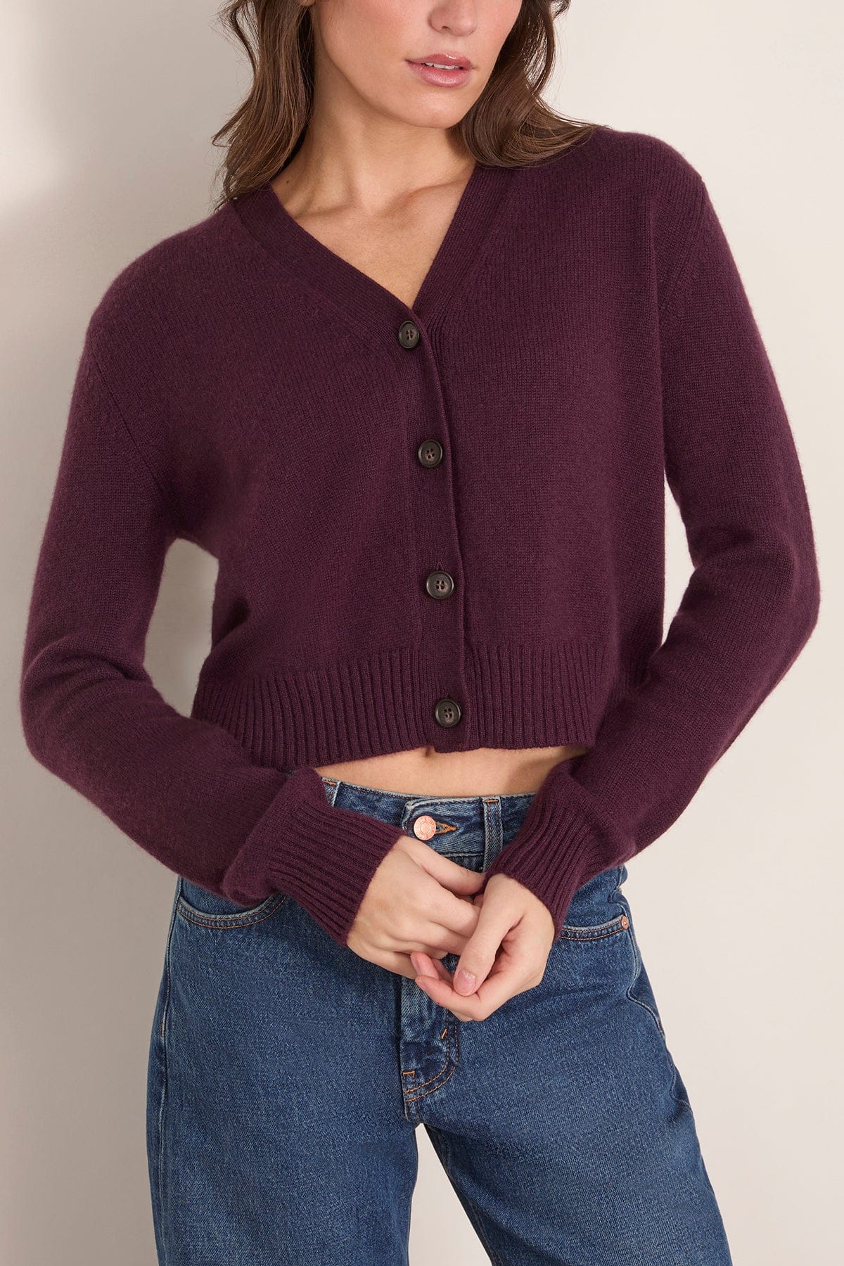 Marion Cardigan in Mahogany - Image 3