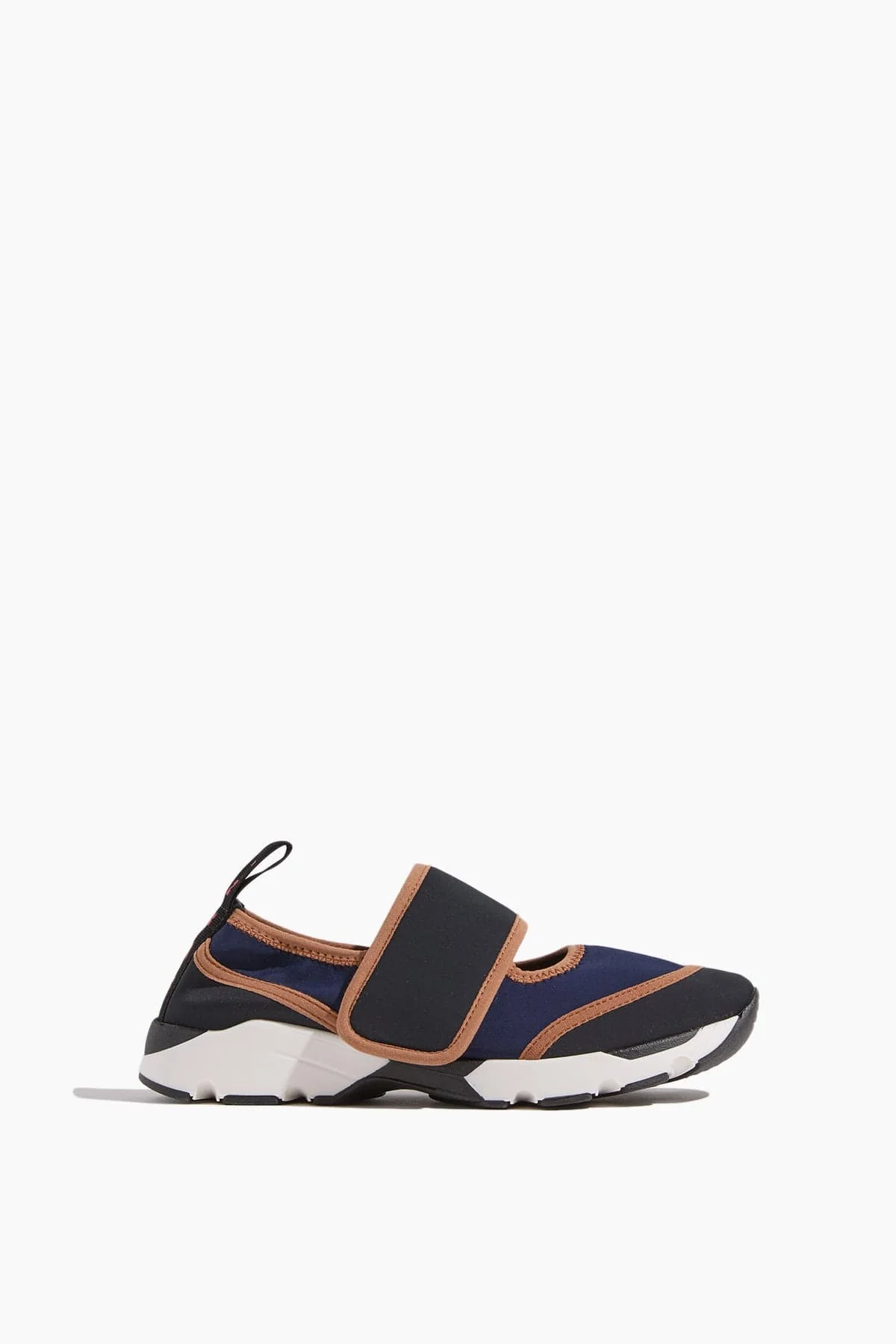 Mary Jane Running Sneaker in Dark Blue/Black
