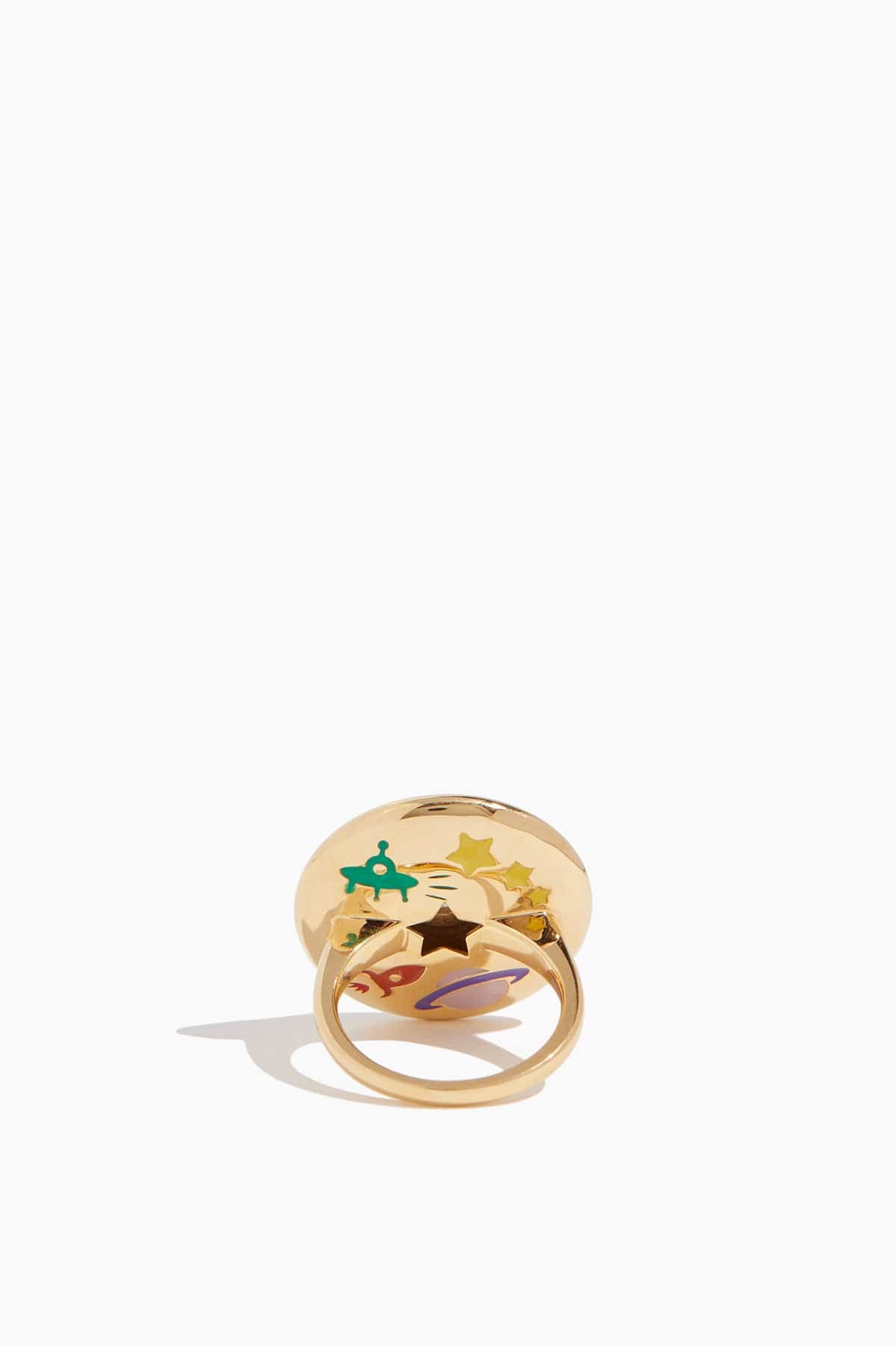 Mega Saucer Ring in 18K Yellow Gold - Image 4