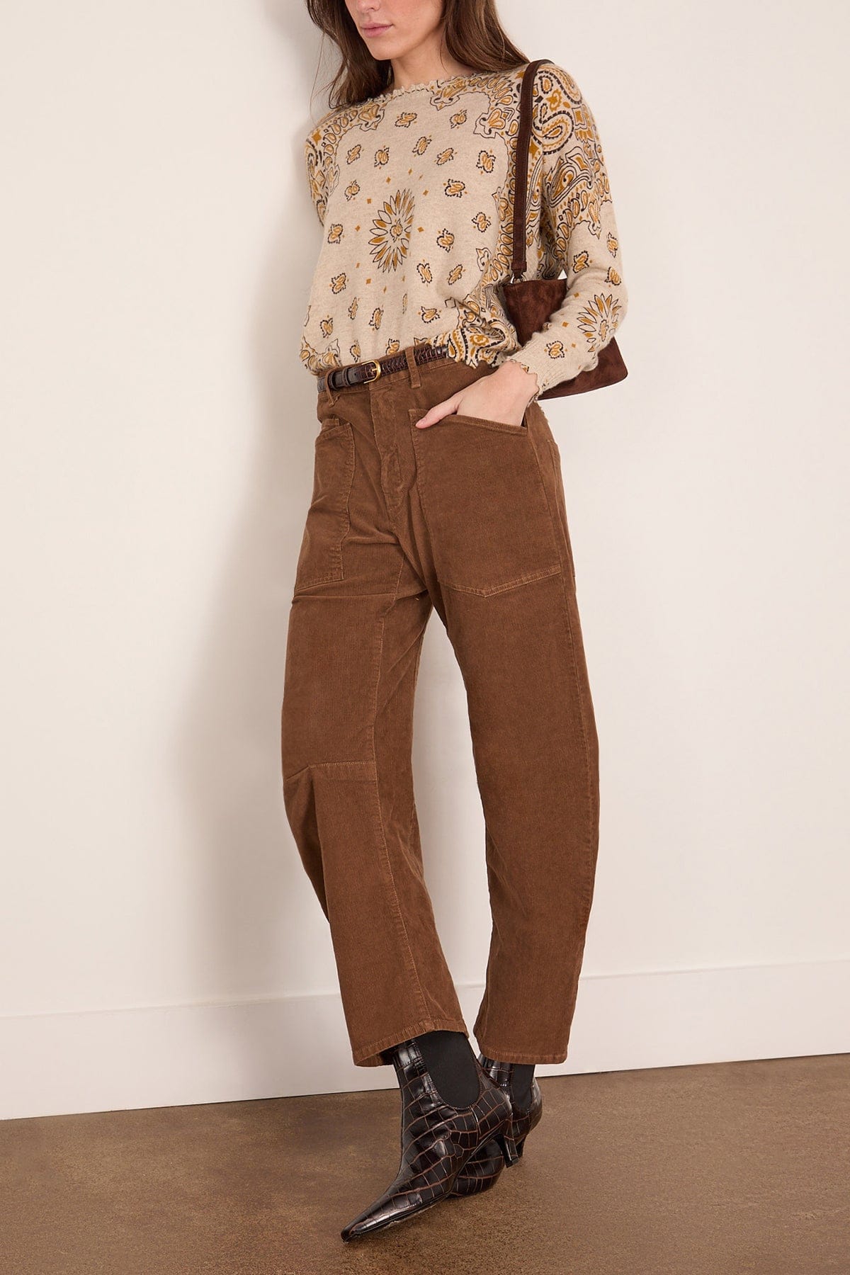 Mela Western Sweater in Ambre - Image 2