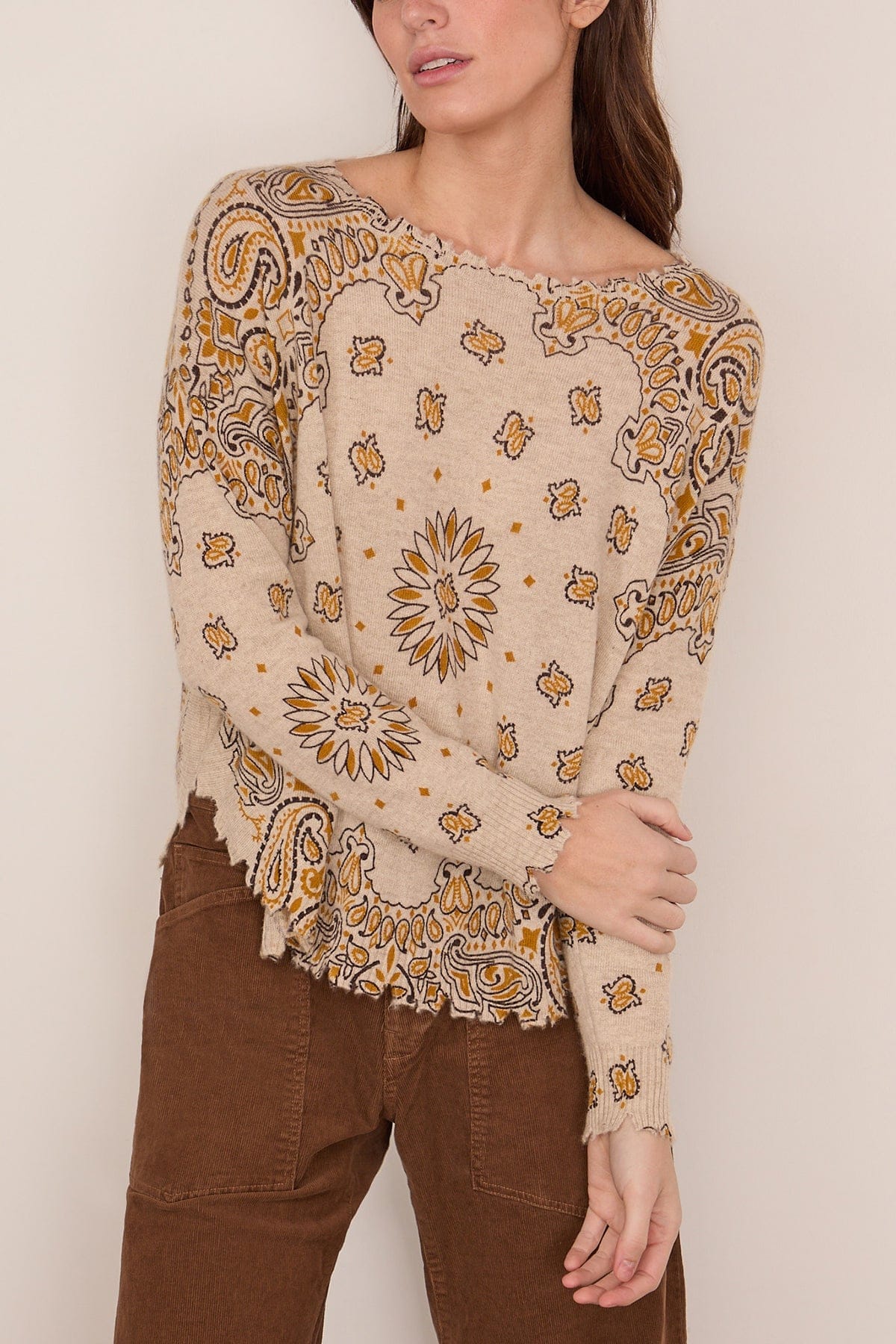 Mela Western Sweater in Ambre - Image 3