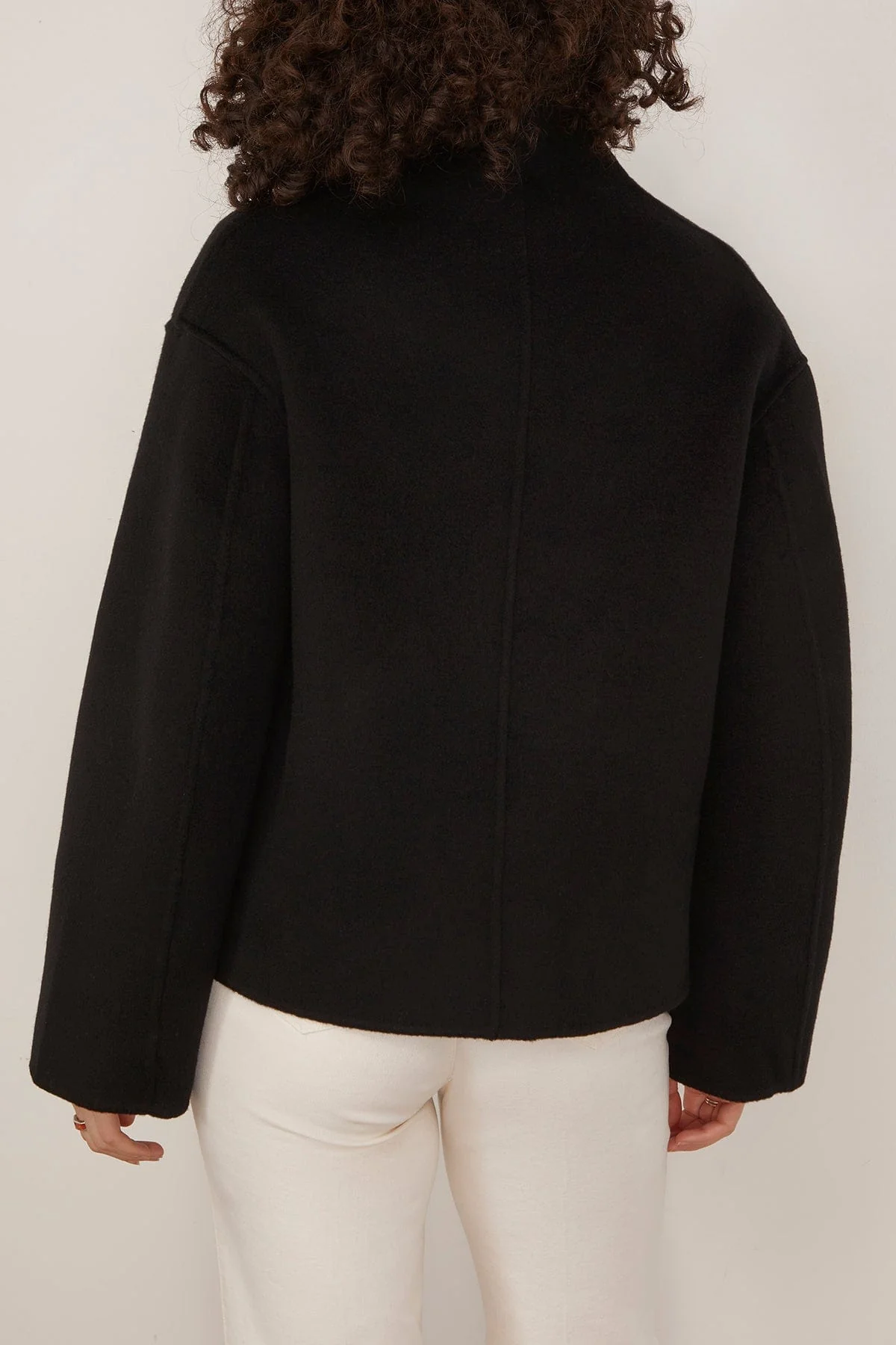 Meyer Double Breasted Jacket in Black - Image 4