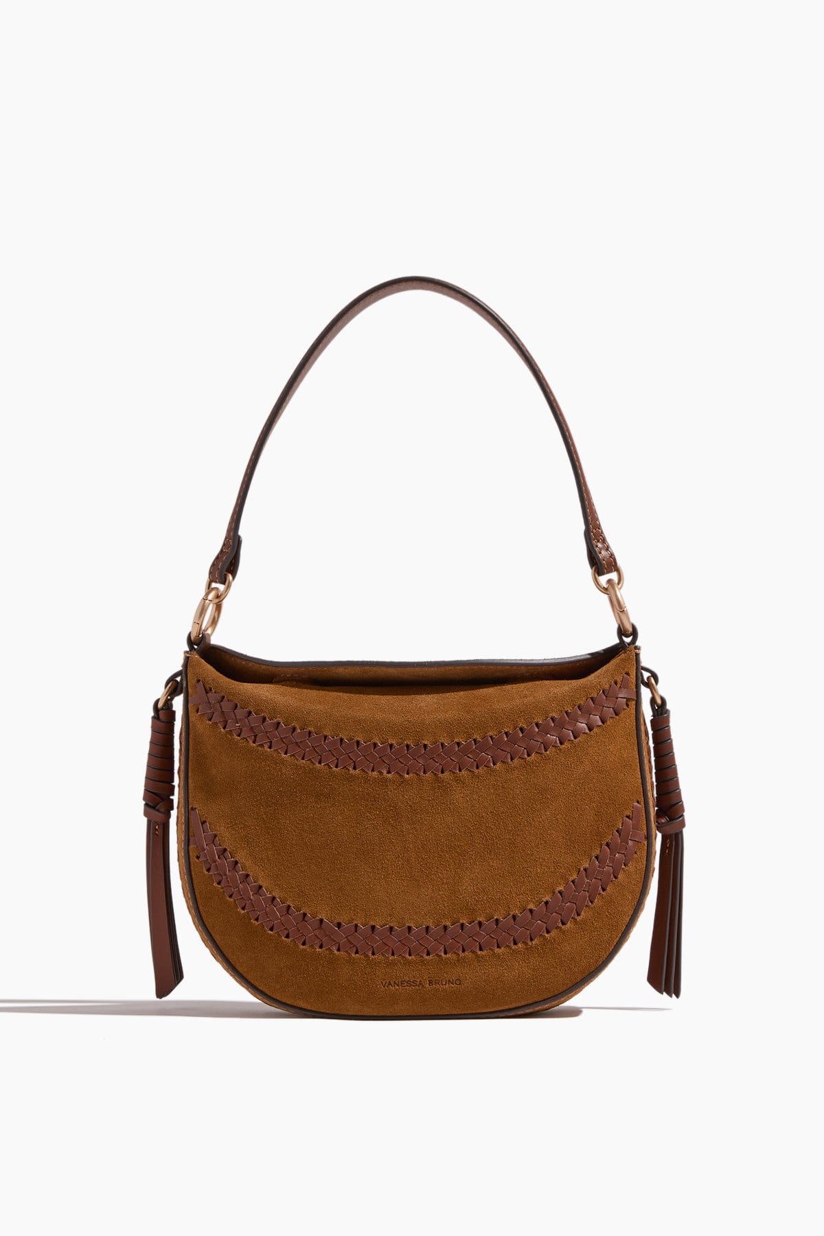 Mini Suede Daily Bag in Caramel