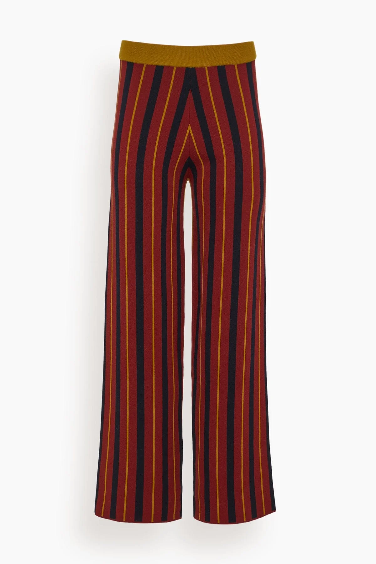 Mira Knitted Pant in Red Stripes