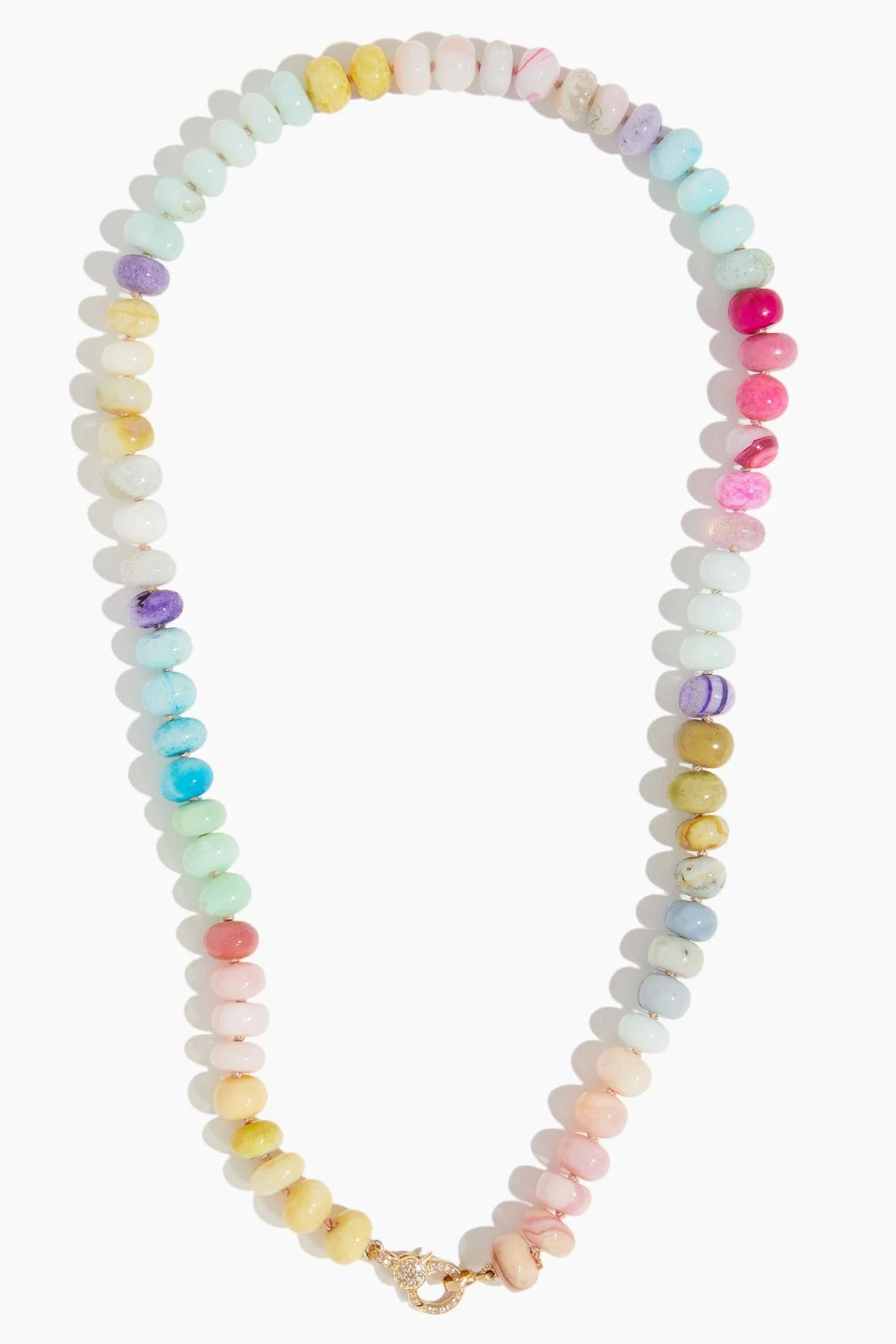Mixed Stone Chain in 14k Yellow Gold - Image 3