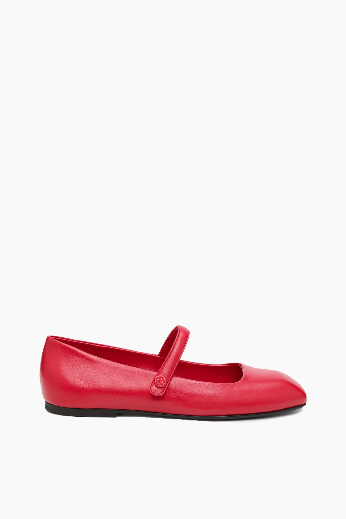 Modern Classic Mary-Jane Ballerina in True Red