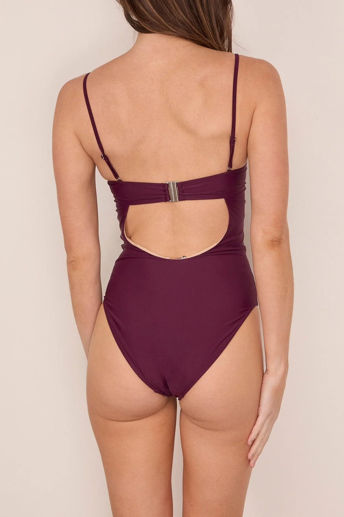 Monroe One Piece in Deep Plum - Image 4