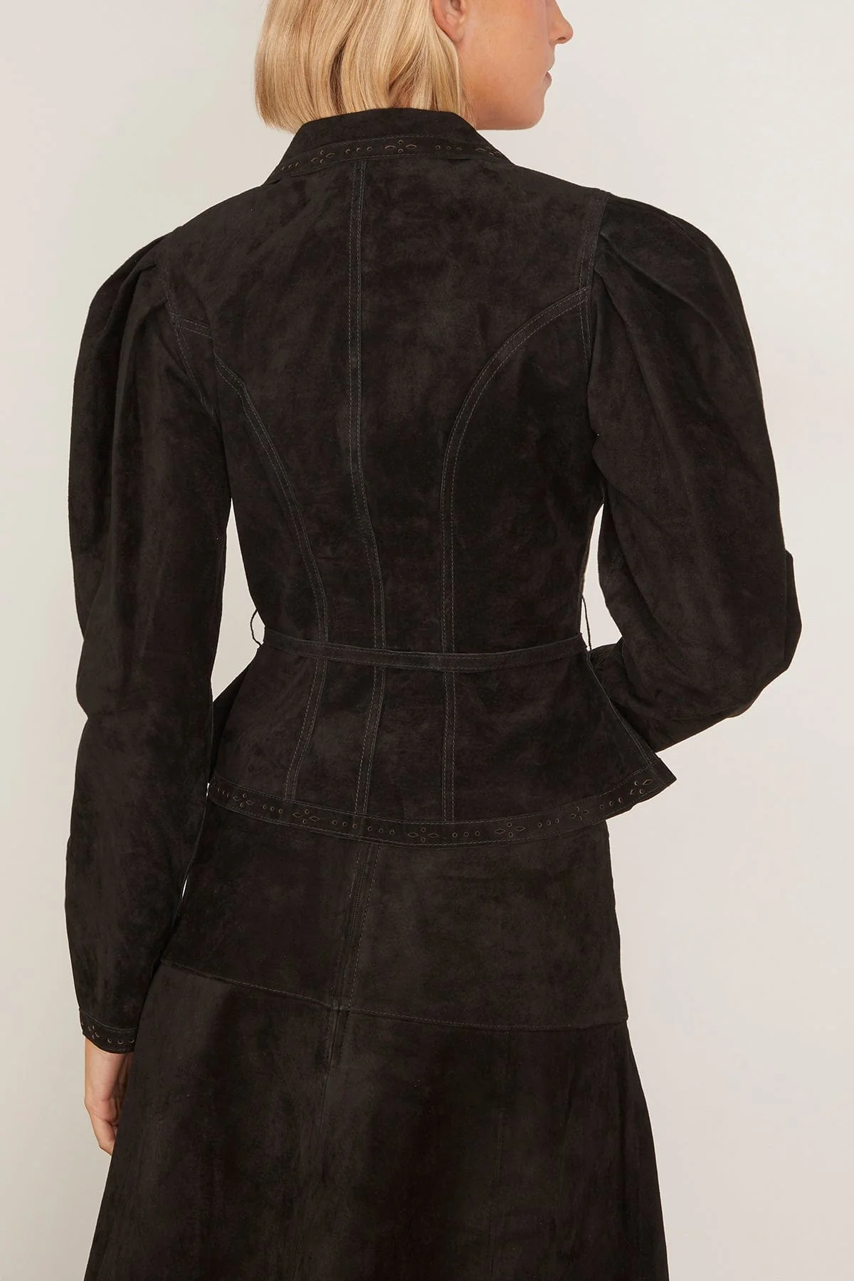 Murphey Jacket in Noir Suede - Image 4