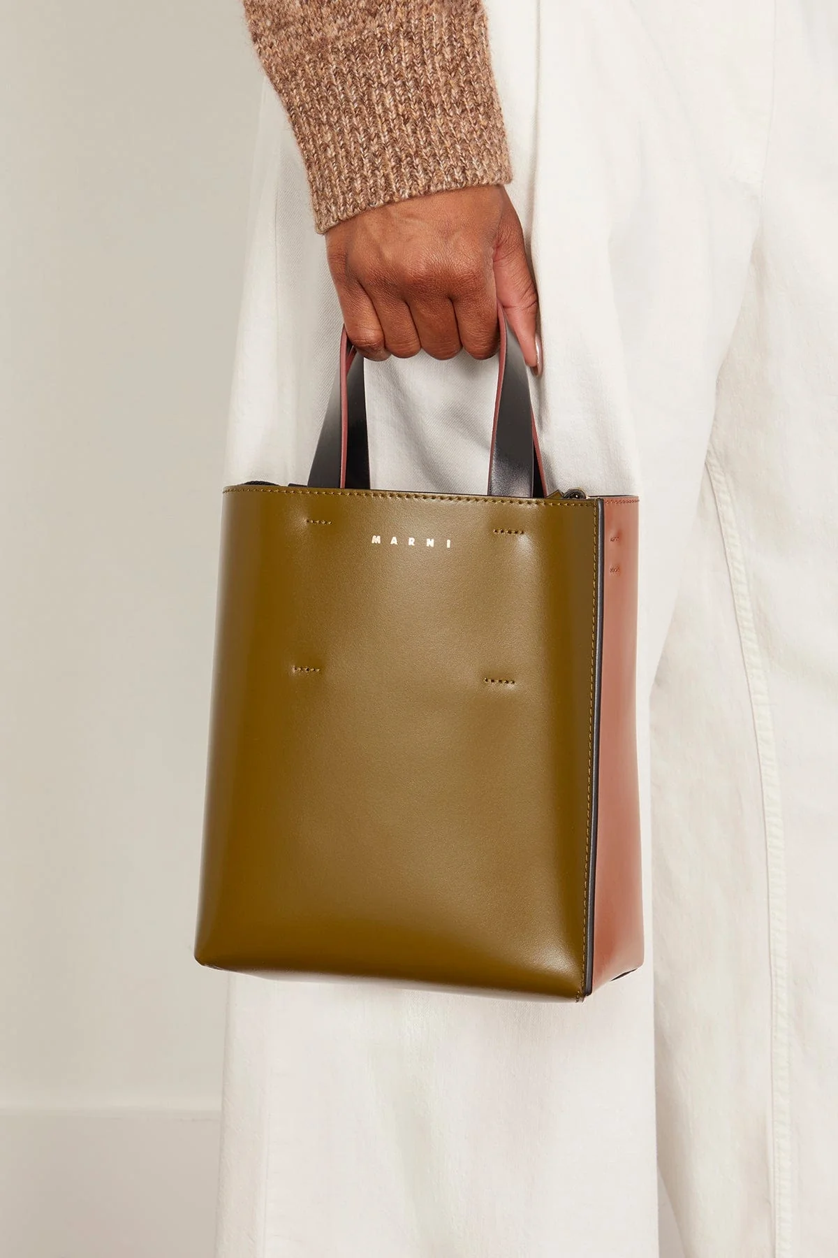 Museo Bag Mini in Deep Sage/Moca/Black - Image 2