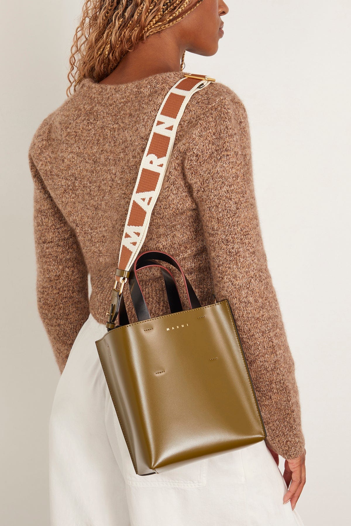 Museo Bag Mini in Deep Sage/Moca/Black - Image 3